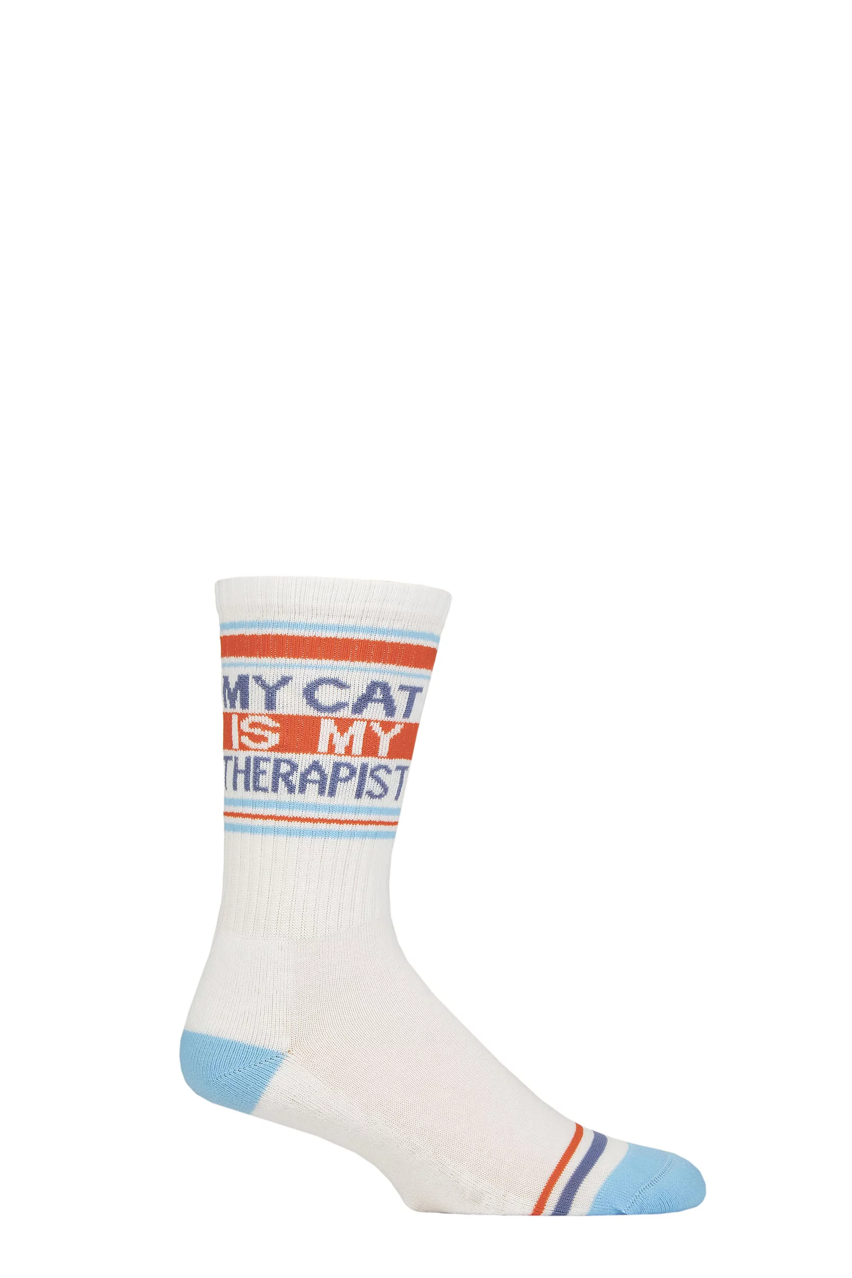 Gumball Poodle 1 Pair My Cat is My Therapist Cotton Socks Multi