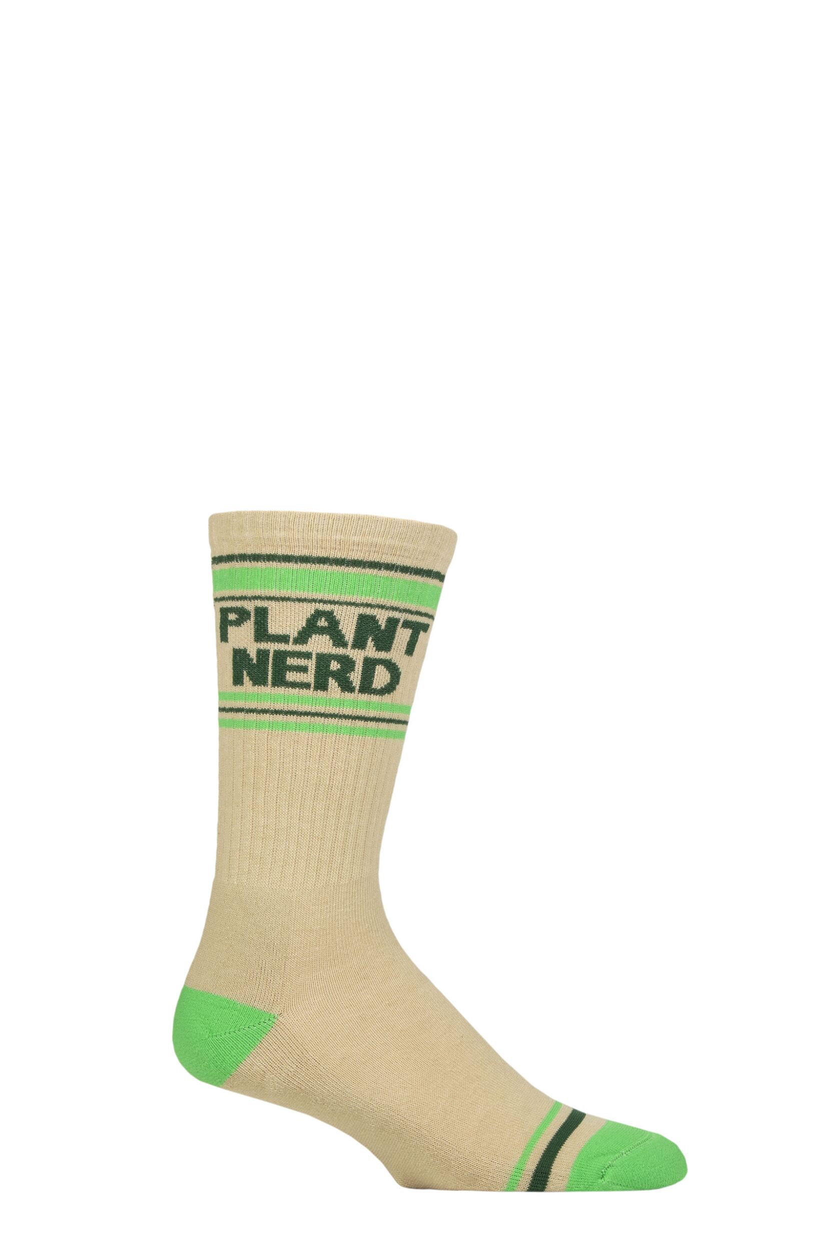 Gumball Poodle 1 Pair Plant Nerd Cotton Socks Multi One Size