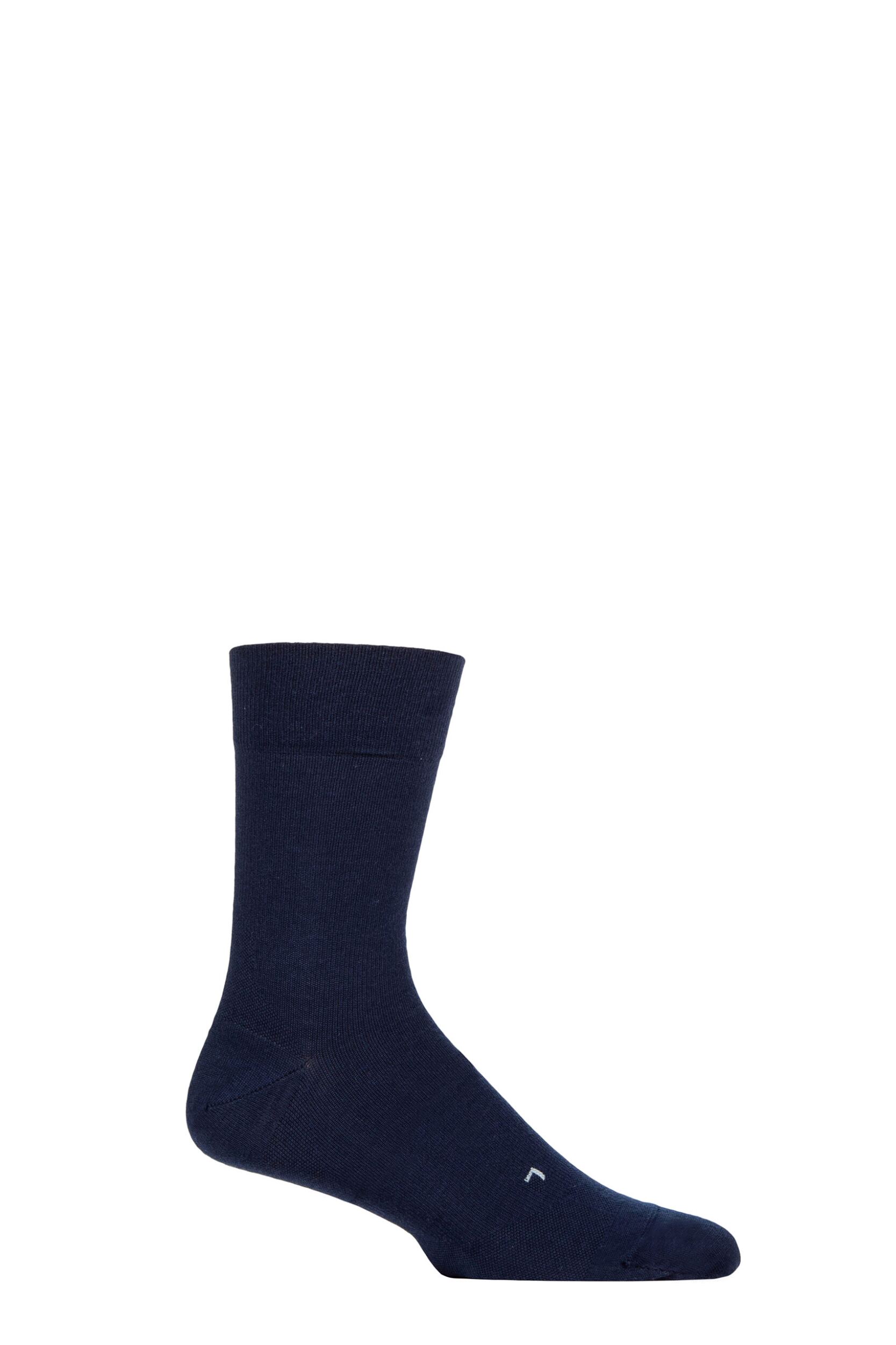 Mens 1 Pair Falke Stabilizing Wool Everyday Socks Space Blue 11.5-12.5 Mens