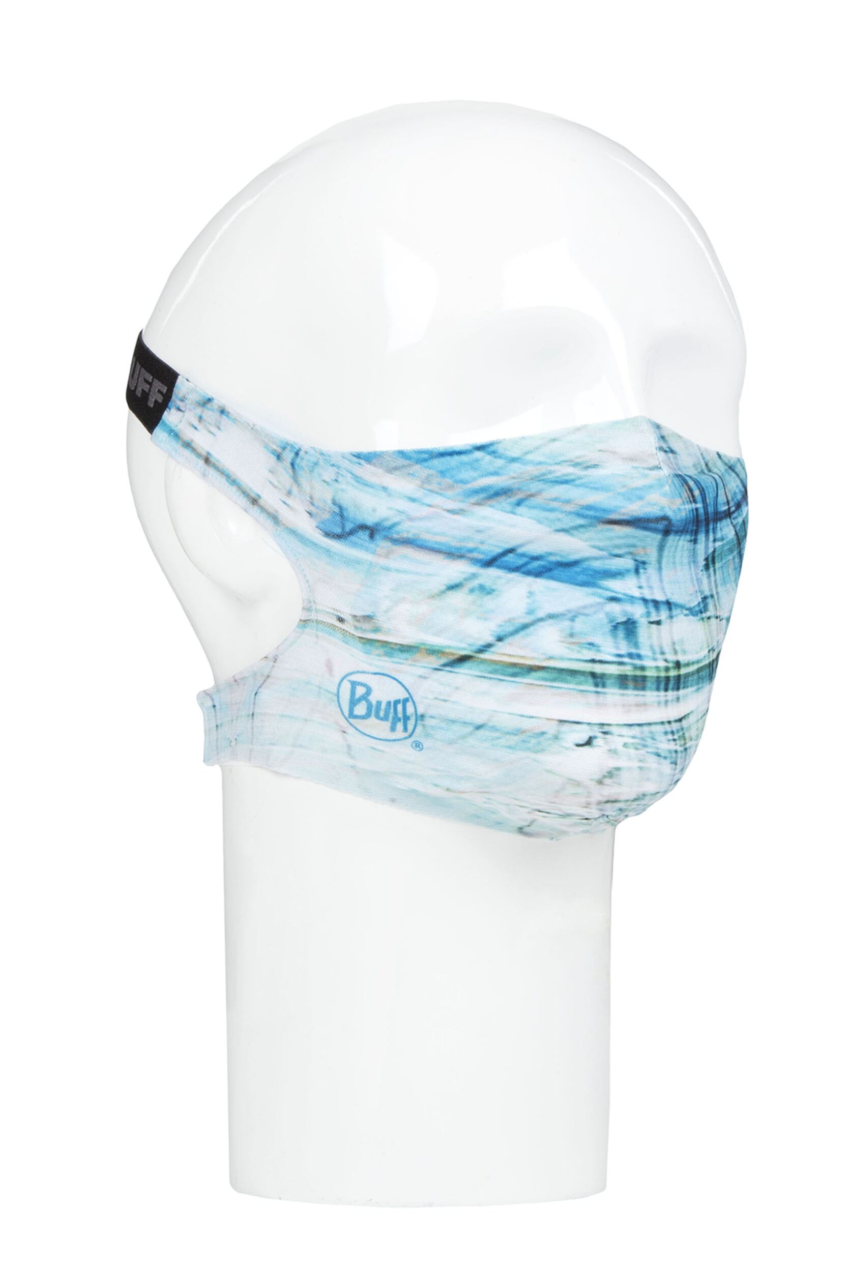 Adult 1 Pack BUFF Filter Mask Face Cover with 5 Replacement Filters Makrana Sky Blue One Size