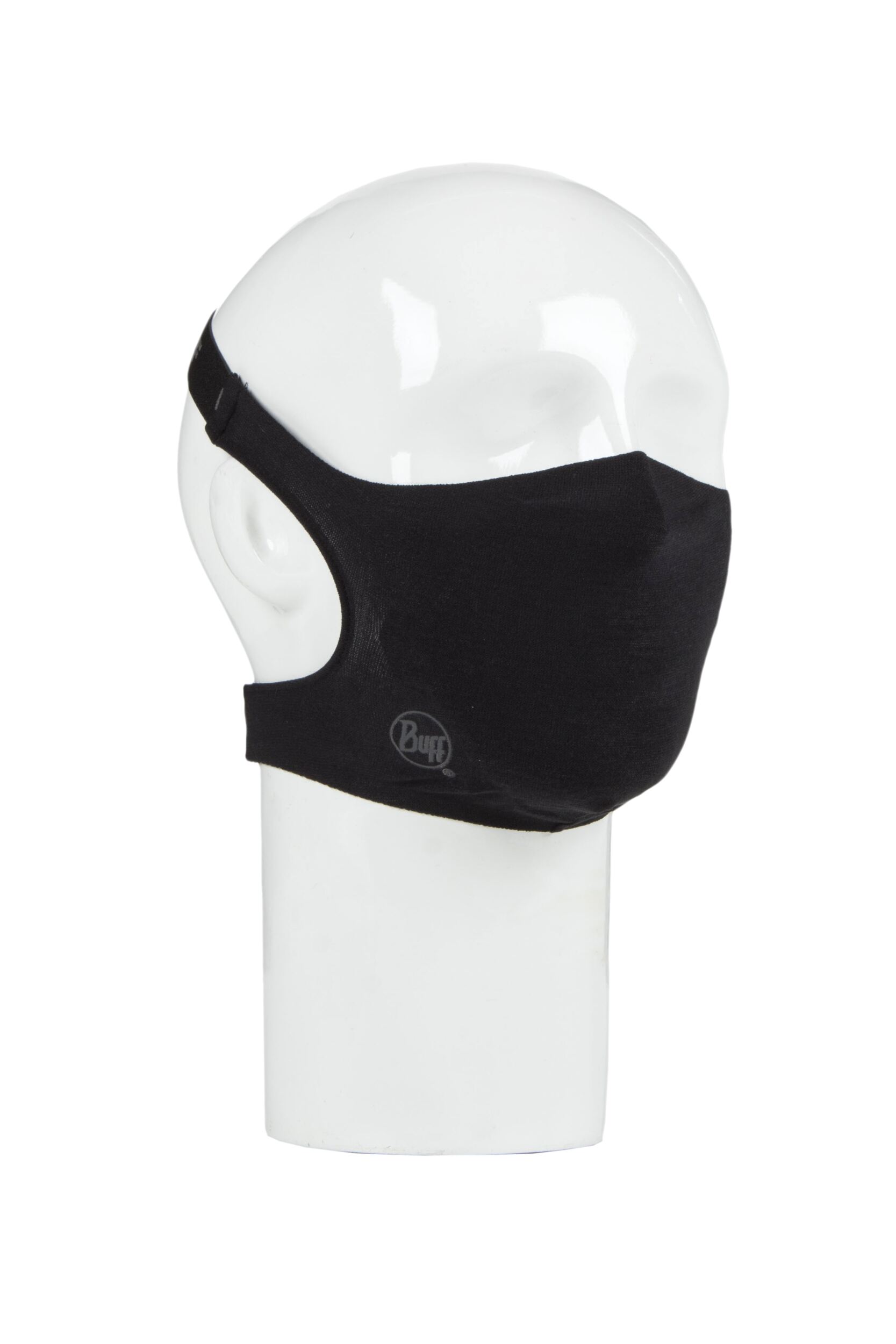 Adult 1 Pack BUFF Filter Mask Face Cover with 5 Replacement Filters Solid Black One Size