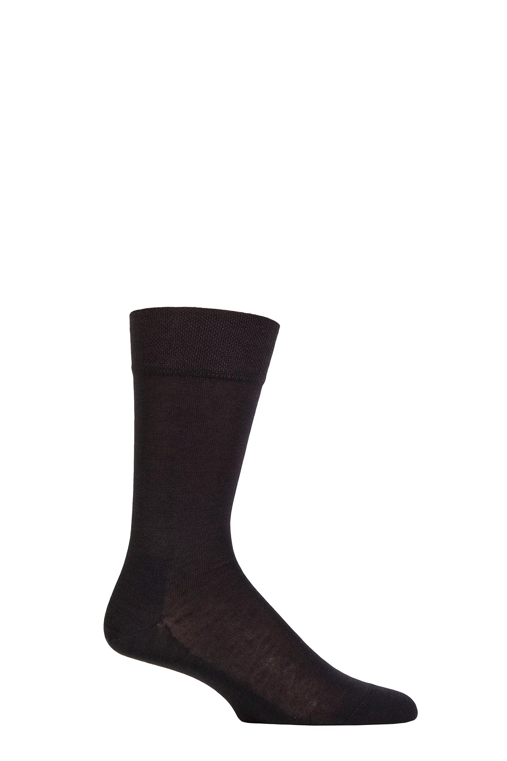 Mens 1 Pair Falke Sensitive New York Plain Socks Dark Navy 5.5-8 Mens