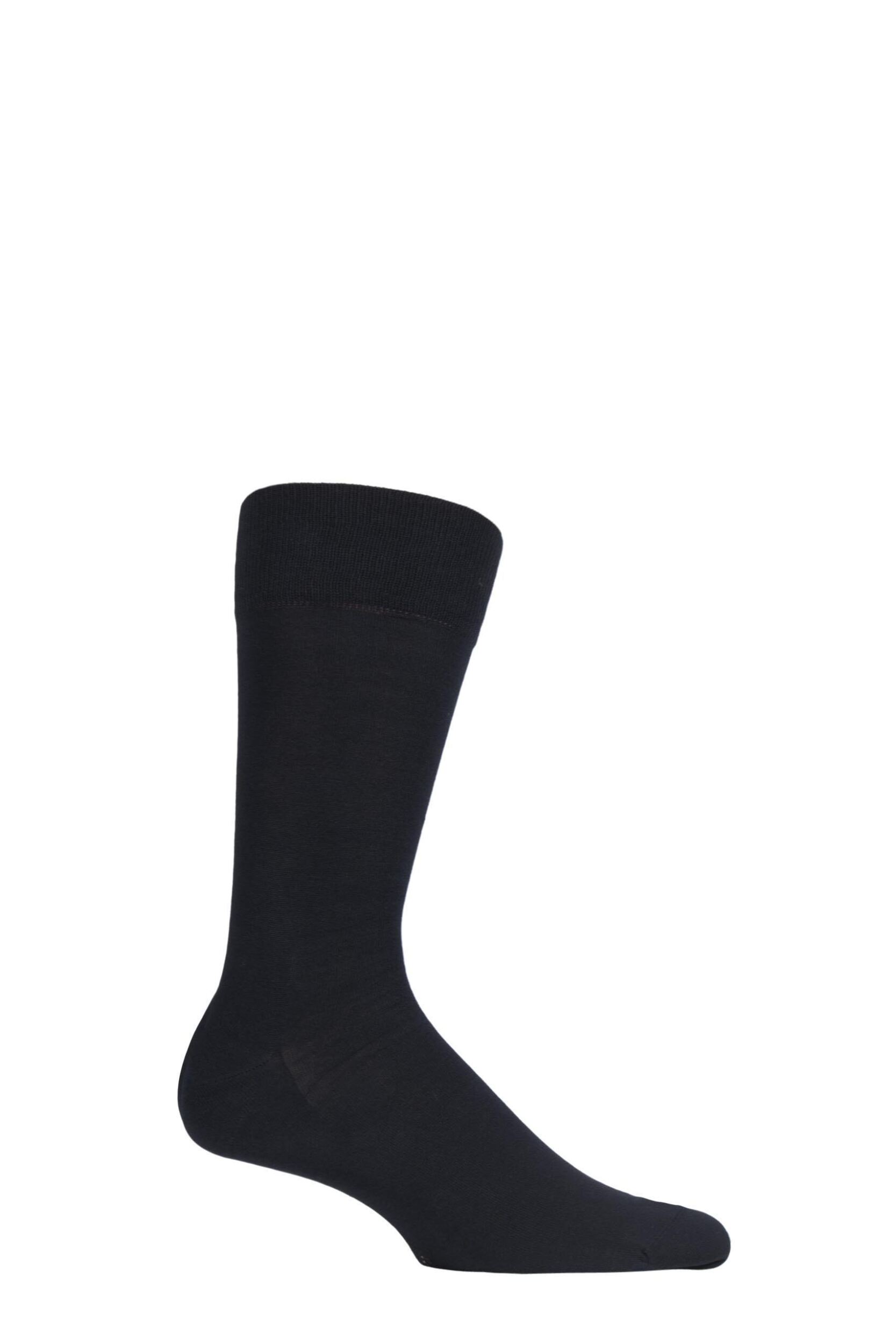1 Pair Black Cool 24/7 Cotton Socks Men's 8.5-9.5 Mens - Falke