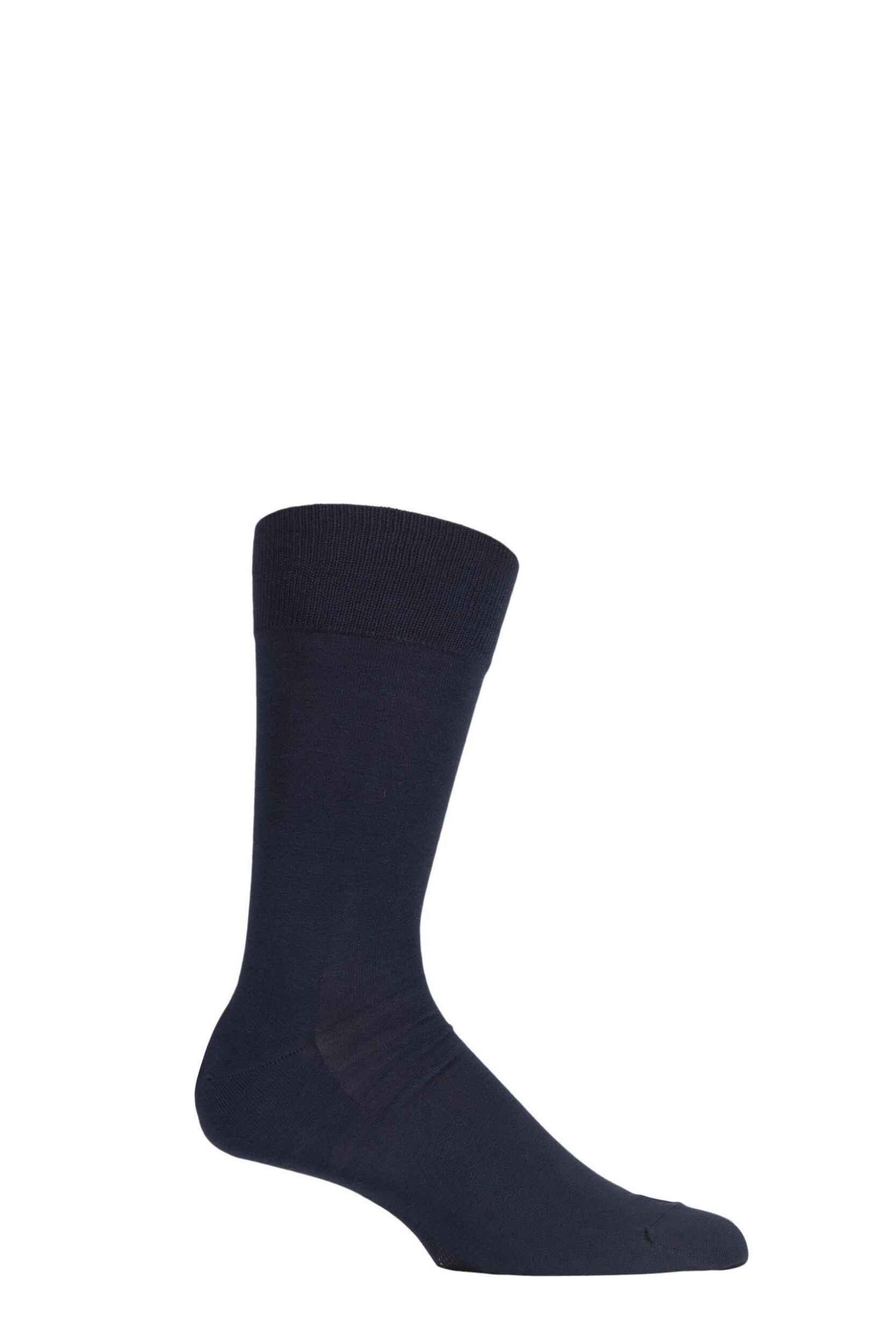 1 Pair Dark Navy Cool 24/7 Cotton Socks Men's 8.5-9.5 Mens - Falke