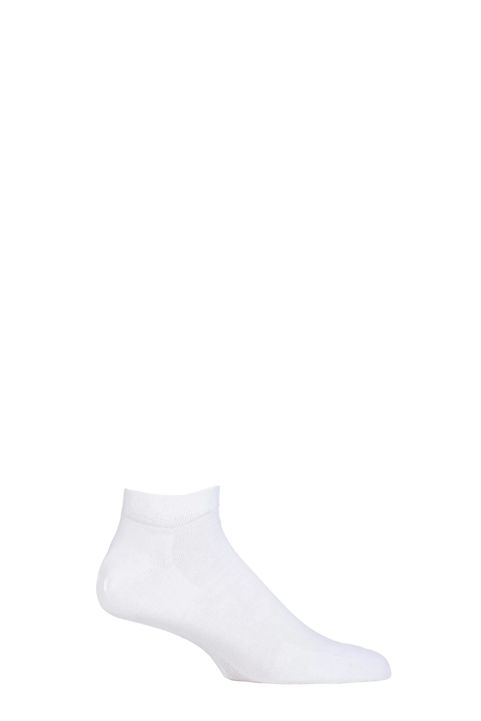 1 Pair White Cool 24/7 Cotton Sneaker Socks Men's 8.5-9.5 Mens - Falke