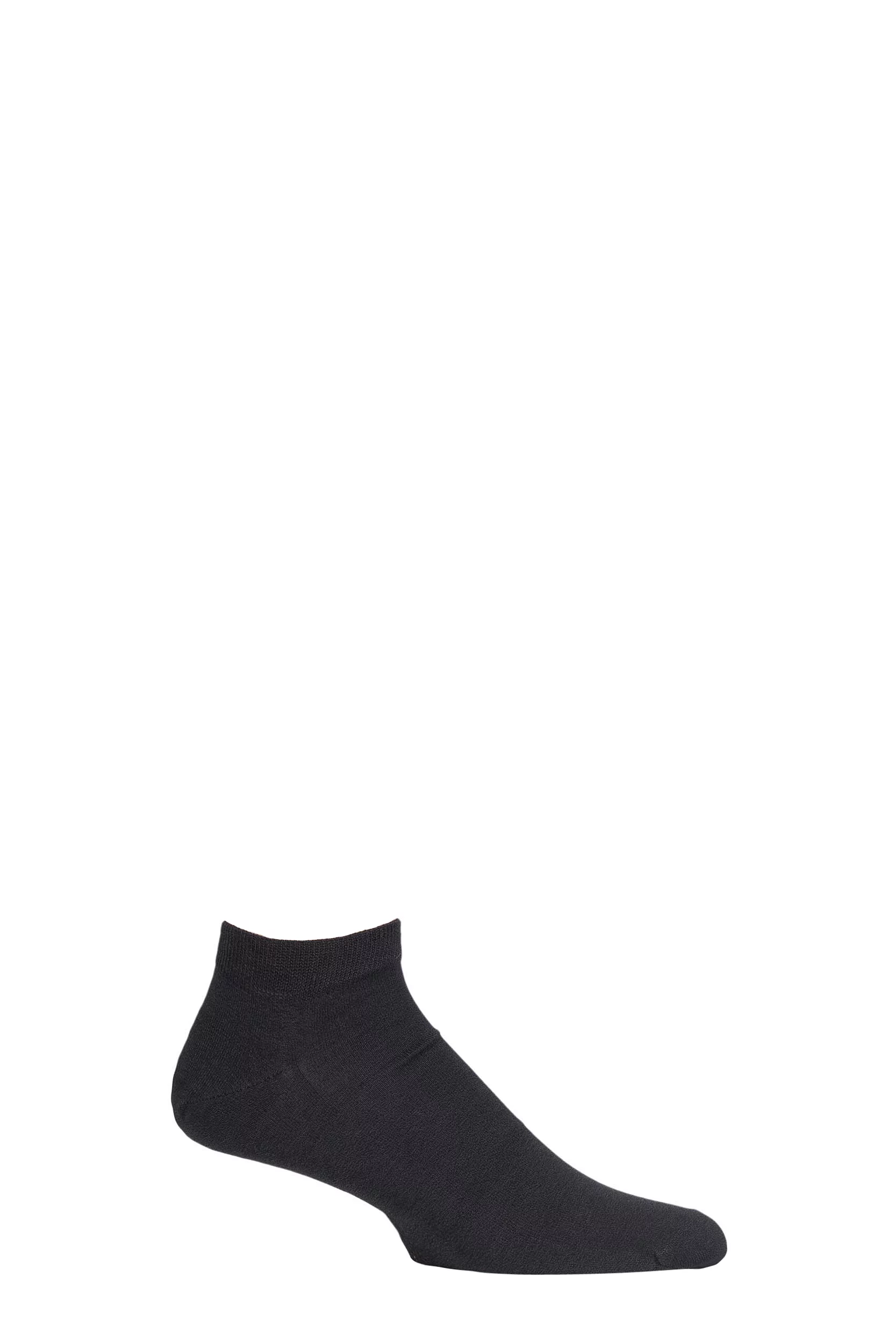 1 Pair Anthracite Melange Cool 24/7 Cotton Sneaker Socks Men's 7-8 Mens - Falke