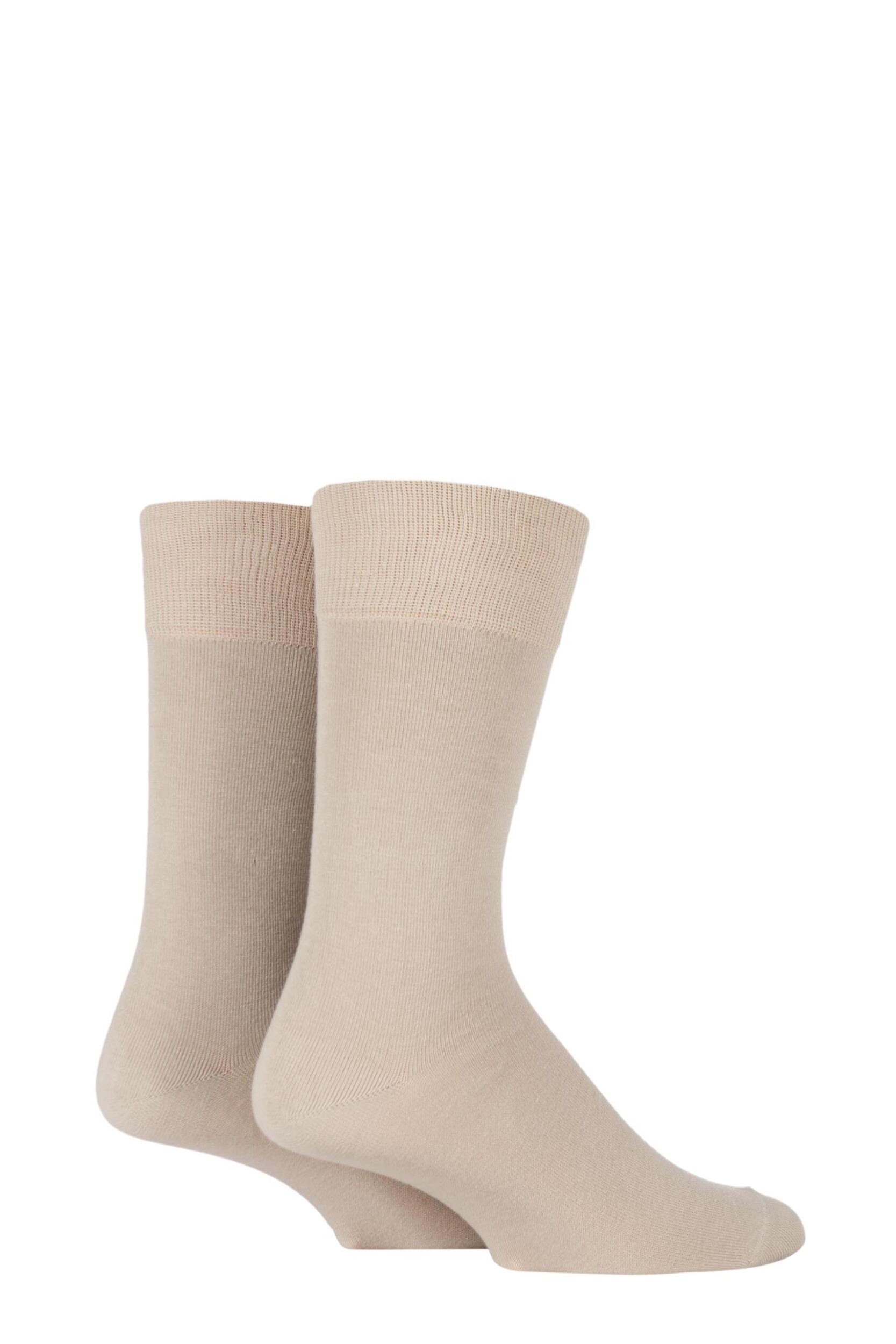 2 Pair Sand Swing Plain Cotton Socks Men's 5.5-8 Mens - Falke