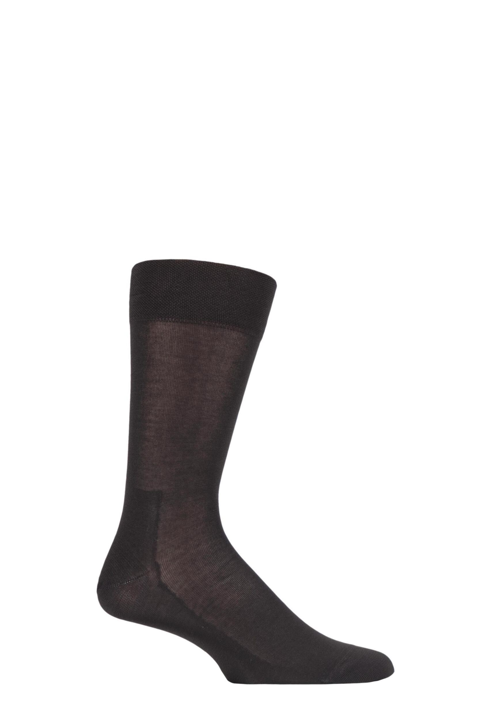 1 Pair Brown Sensitive Malaga with Pressure Free Top Socks Men's 8.5-11 Mens - Falke