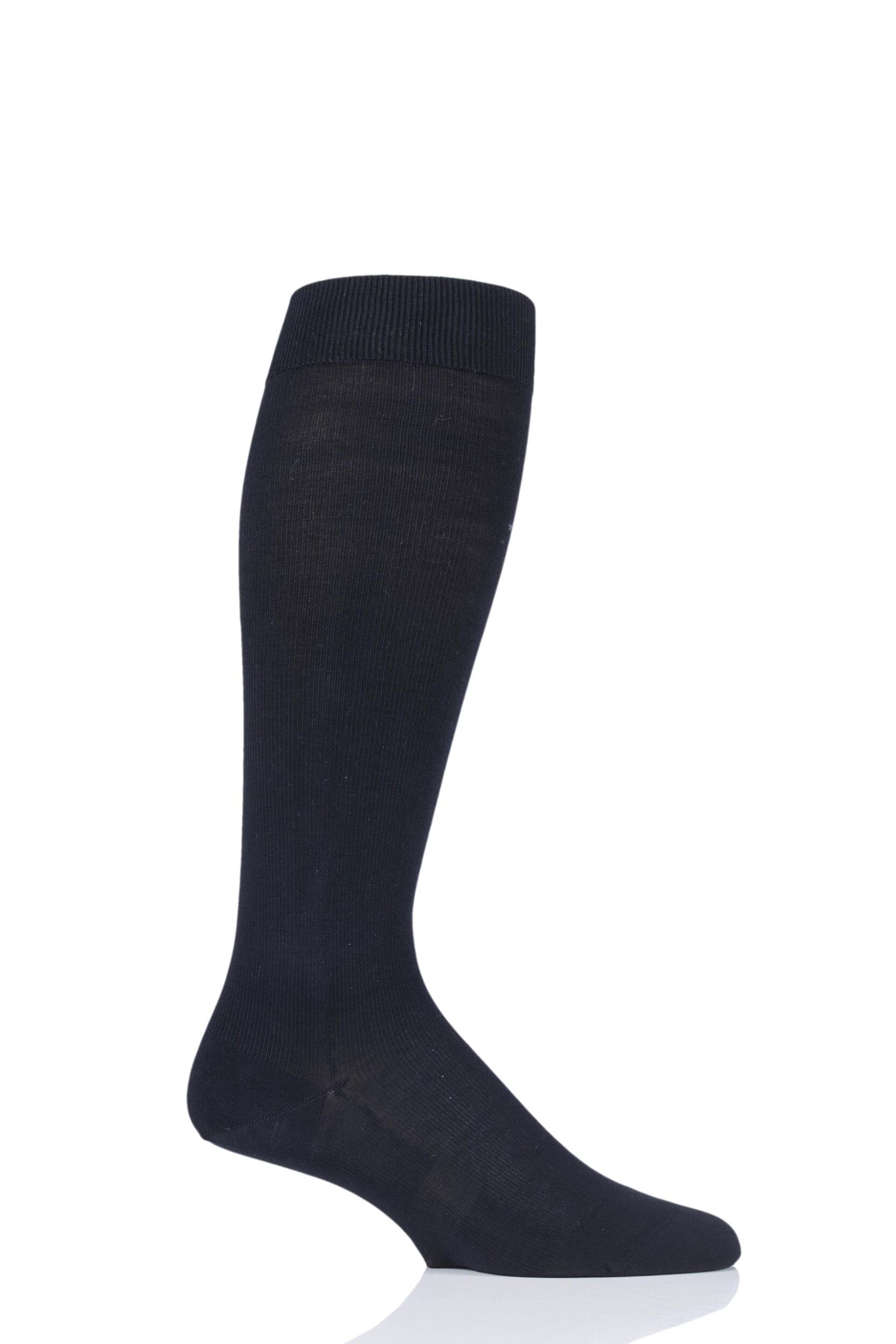 1 Pair Dark Navy Travel and Comfort Energizing Cotton Compression Socks Men's 7-8 Mens - Falke