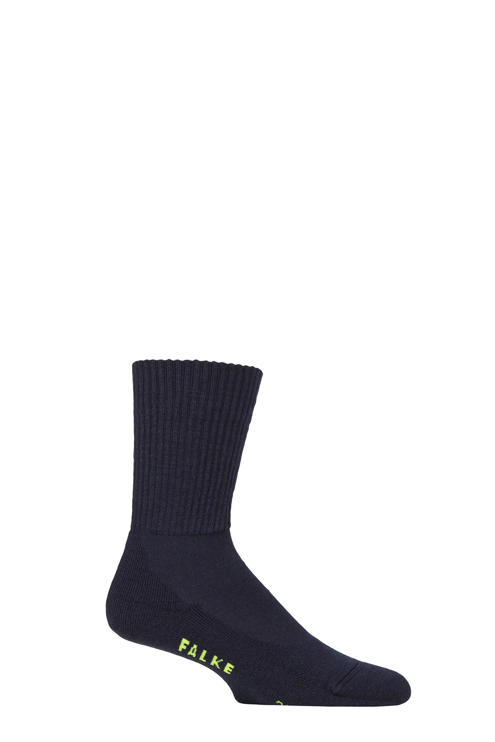 Mens and Women's 1 Pair Falke Walkie Light Cushioned Virgin Wool Walking Socks Marine 9.5-10.5 UK