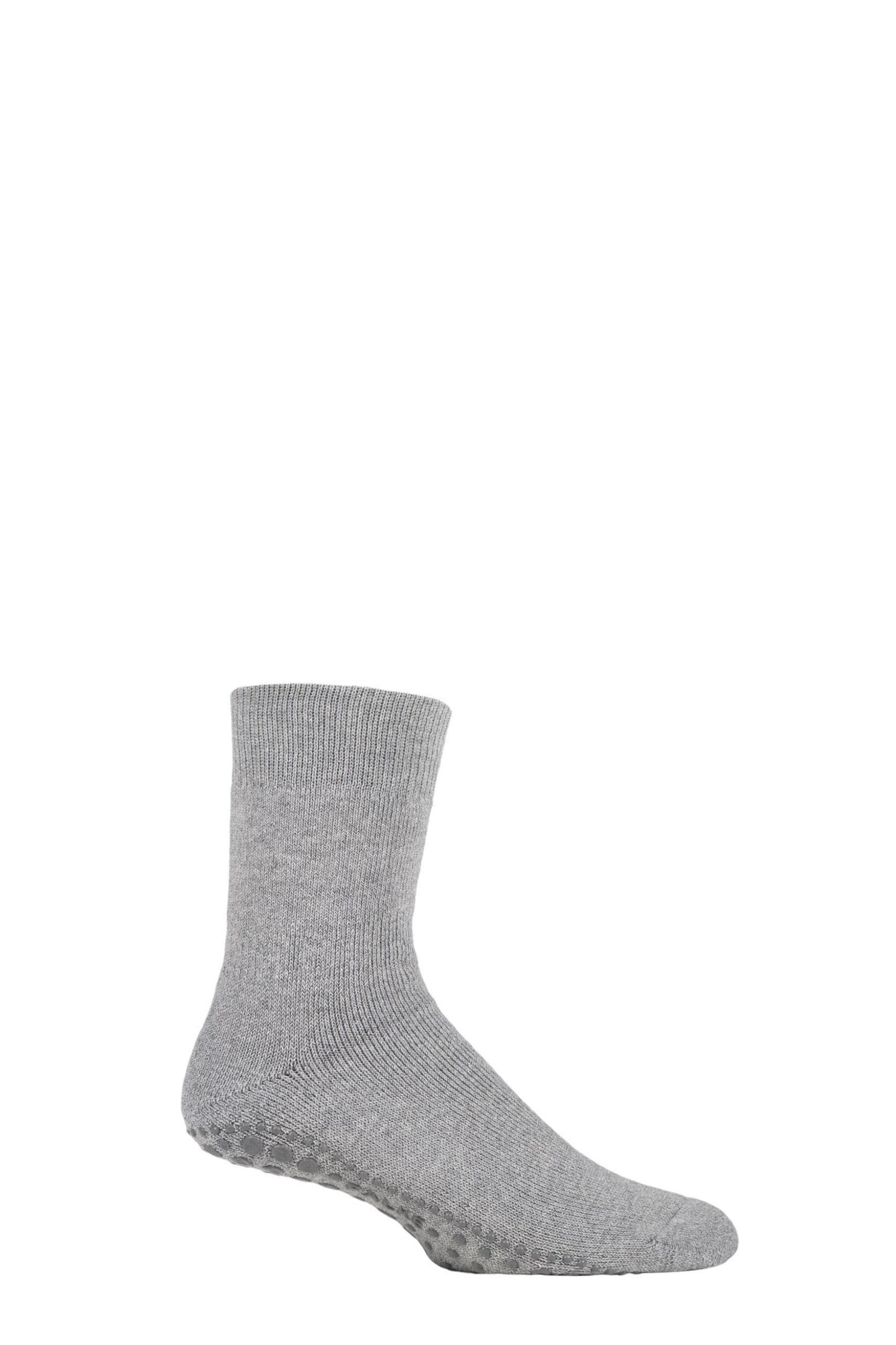 Mens 1 Pair Falke Homepads Light Grey 5.5-8 Mens