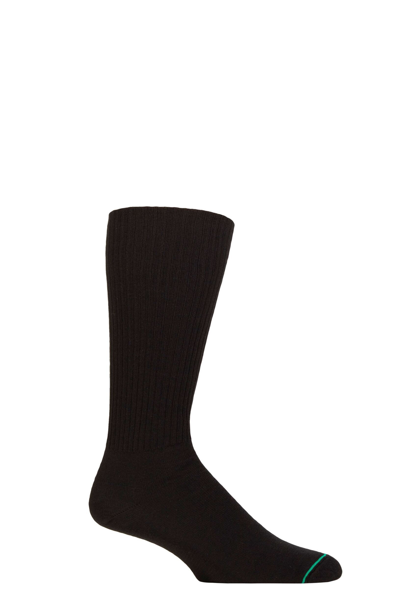 1000 Mile 1 Pair Classic Combat Socks Black 6-8.5 Unisex