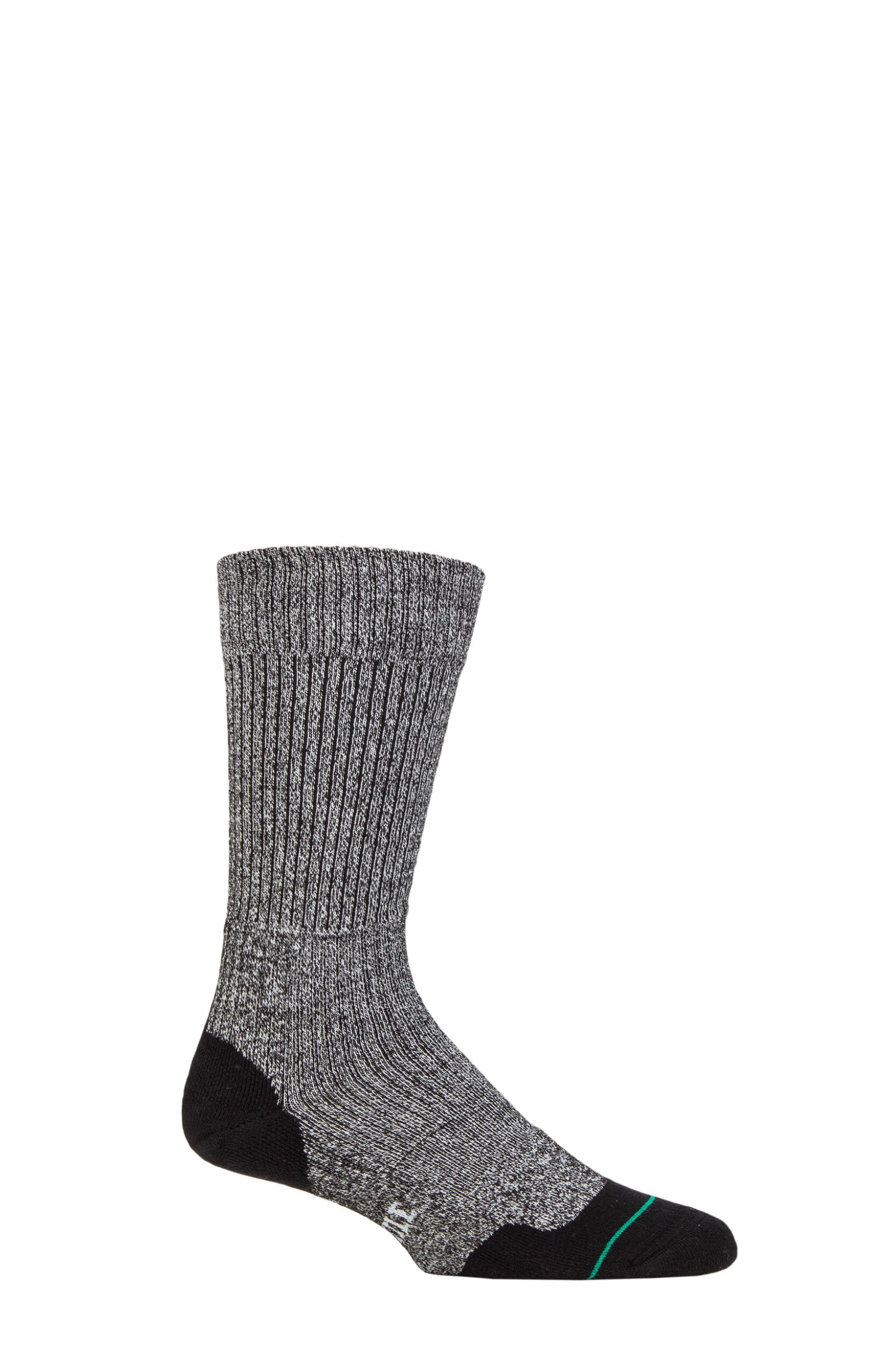 Mens and Women's 1 Pair 1000 Mile Fusion Walk Sock Charcoal Marl M