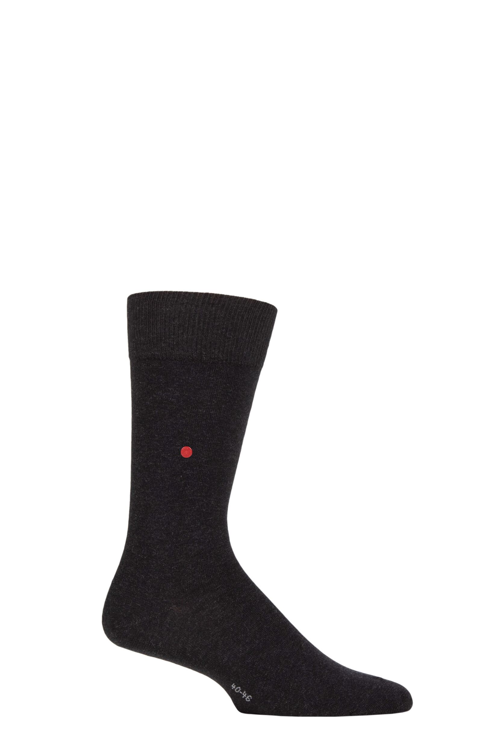 Image of Mens 1 Pair Burlington Lord Plain Cotton Socks Oil Melange 6.5-11 Mens