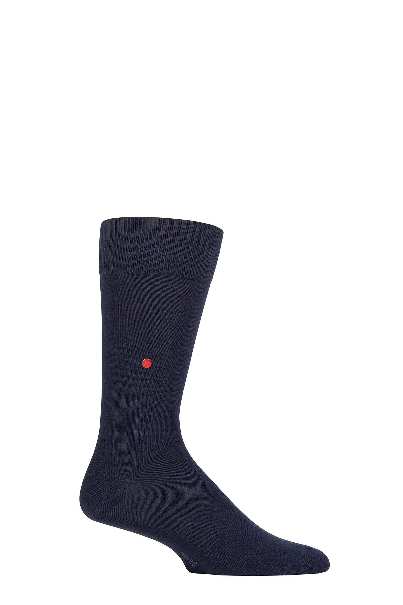 Mens 1 Pair Burlington Lord Plain Cotton Socks Navy 46