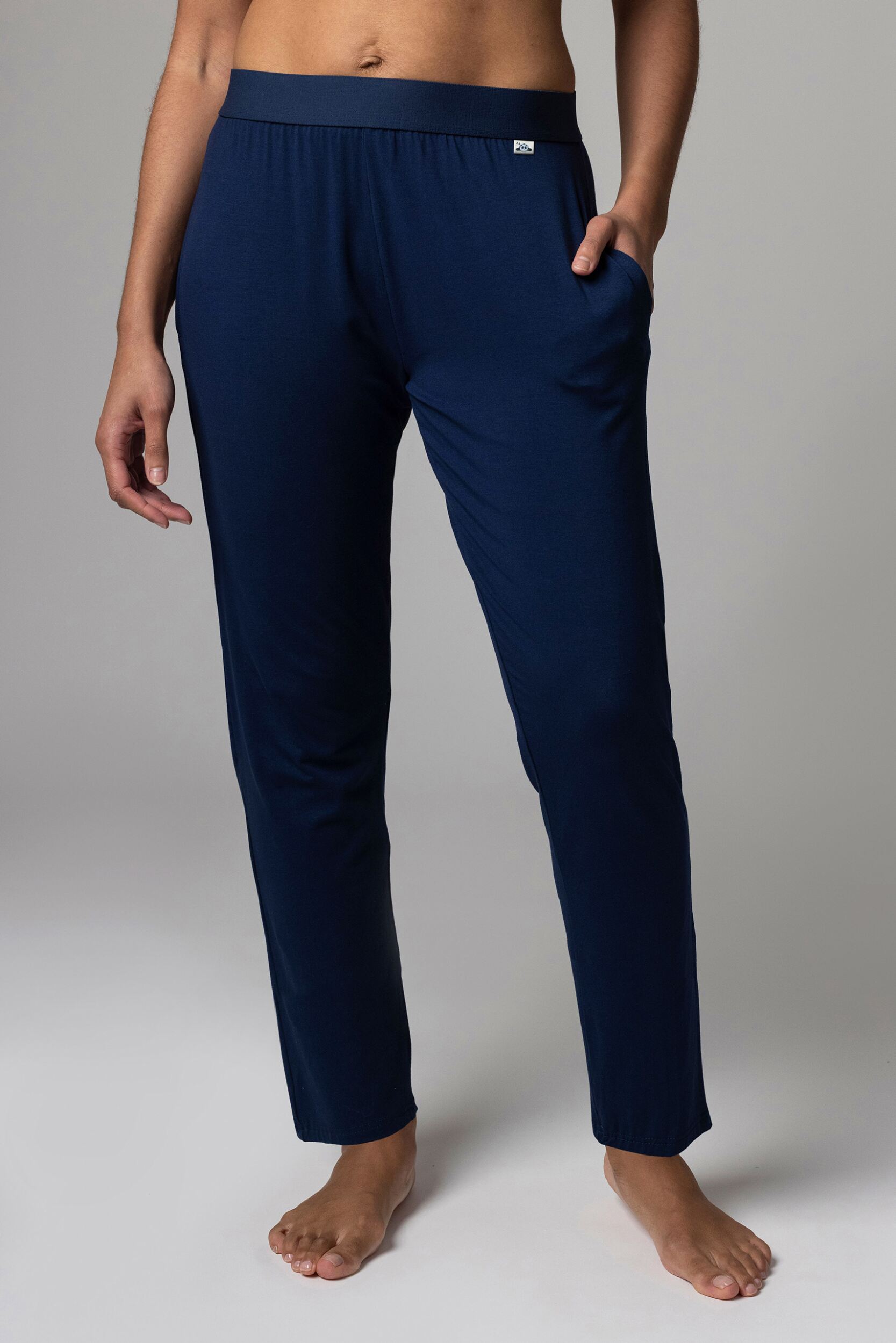 Women's 1 Pack Lazy Panda Bamboo Loungewear Selection Classic Bottoms Navy Classic Bottoms 10 Ladies