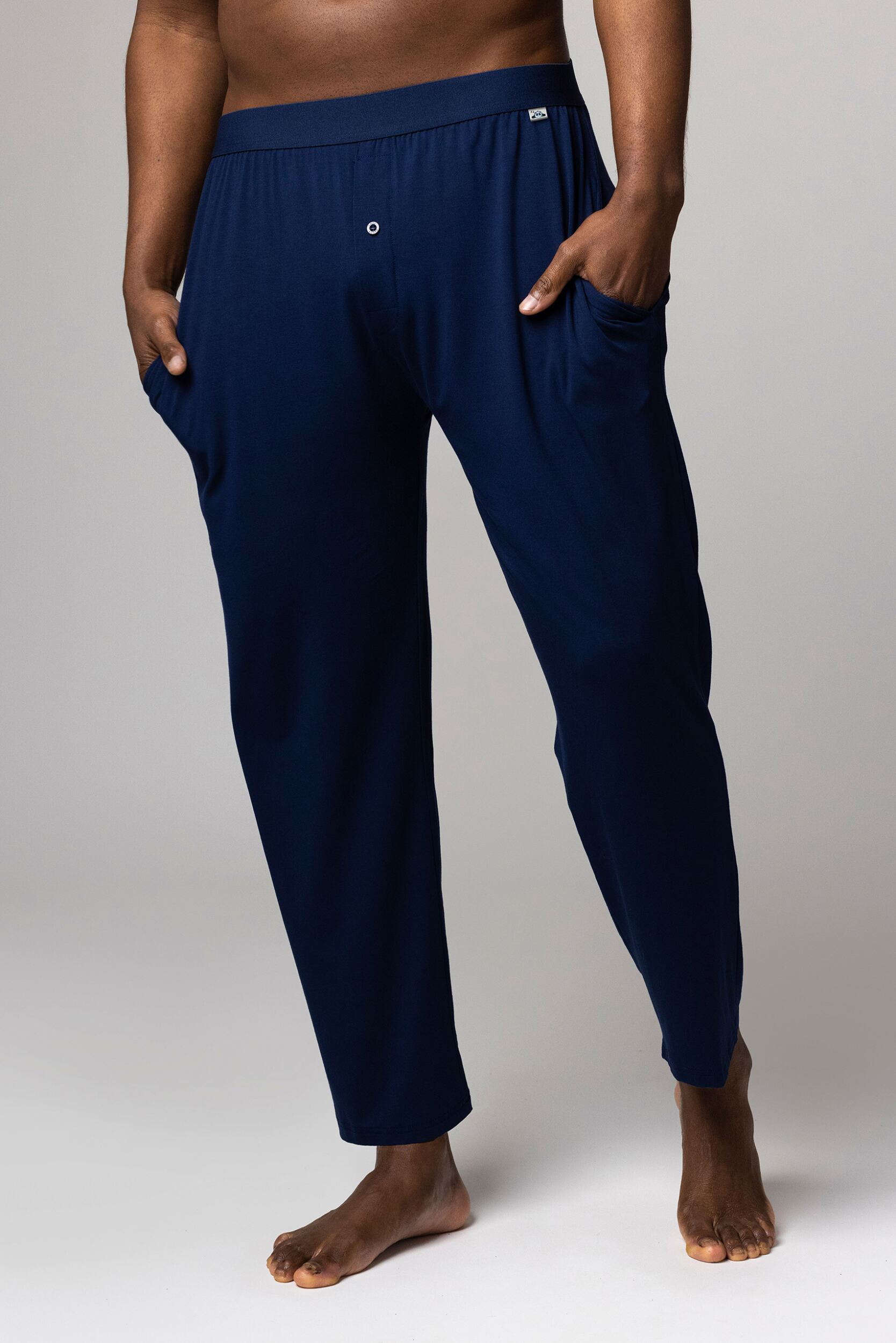 Mens 1 Pack Lazy Panda Bamboo Loungewear Selection Classic Bottoms Navy Classic Bottoms Extra Large