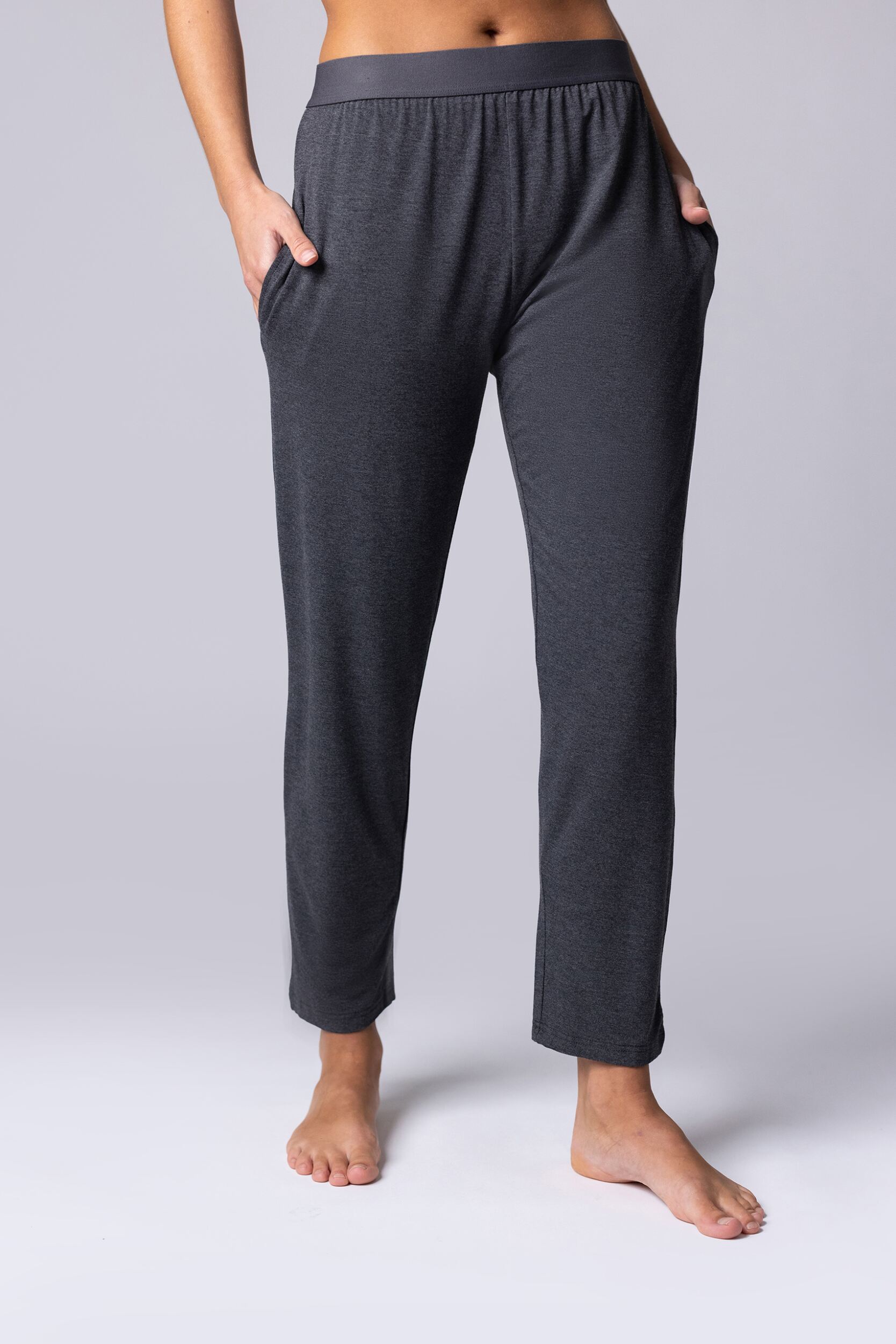 Women's 1 Pack Lazy Panda Bamboo Loungewear Selection Classic Bottoms Charcoal Classic Bottoms UK 10