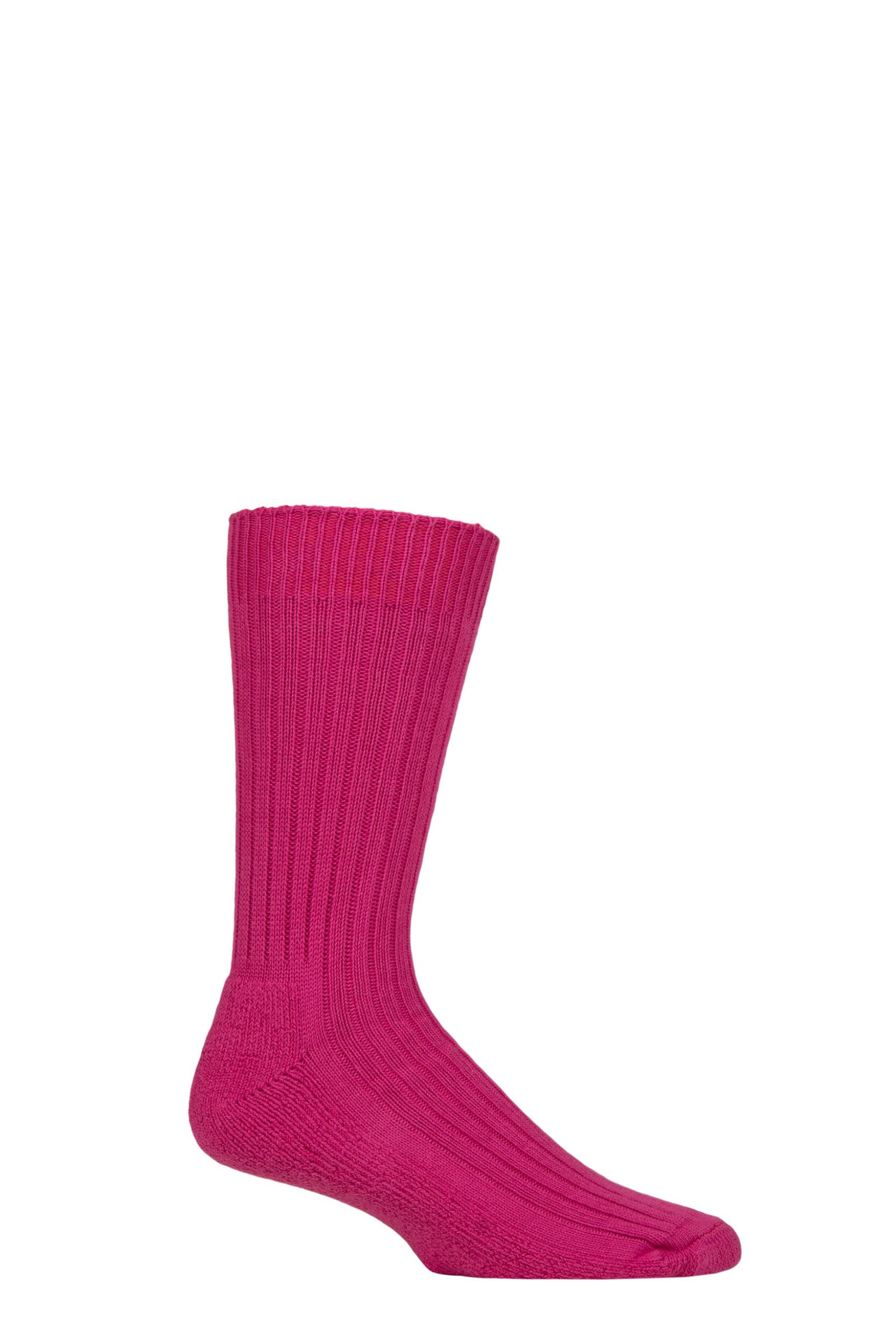1 Pair Clematis Cotton Cushioned Golf Socks Unisex 12-14 Mens - Glenmuir