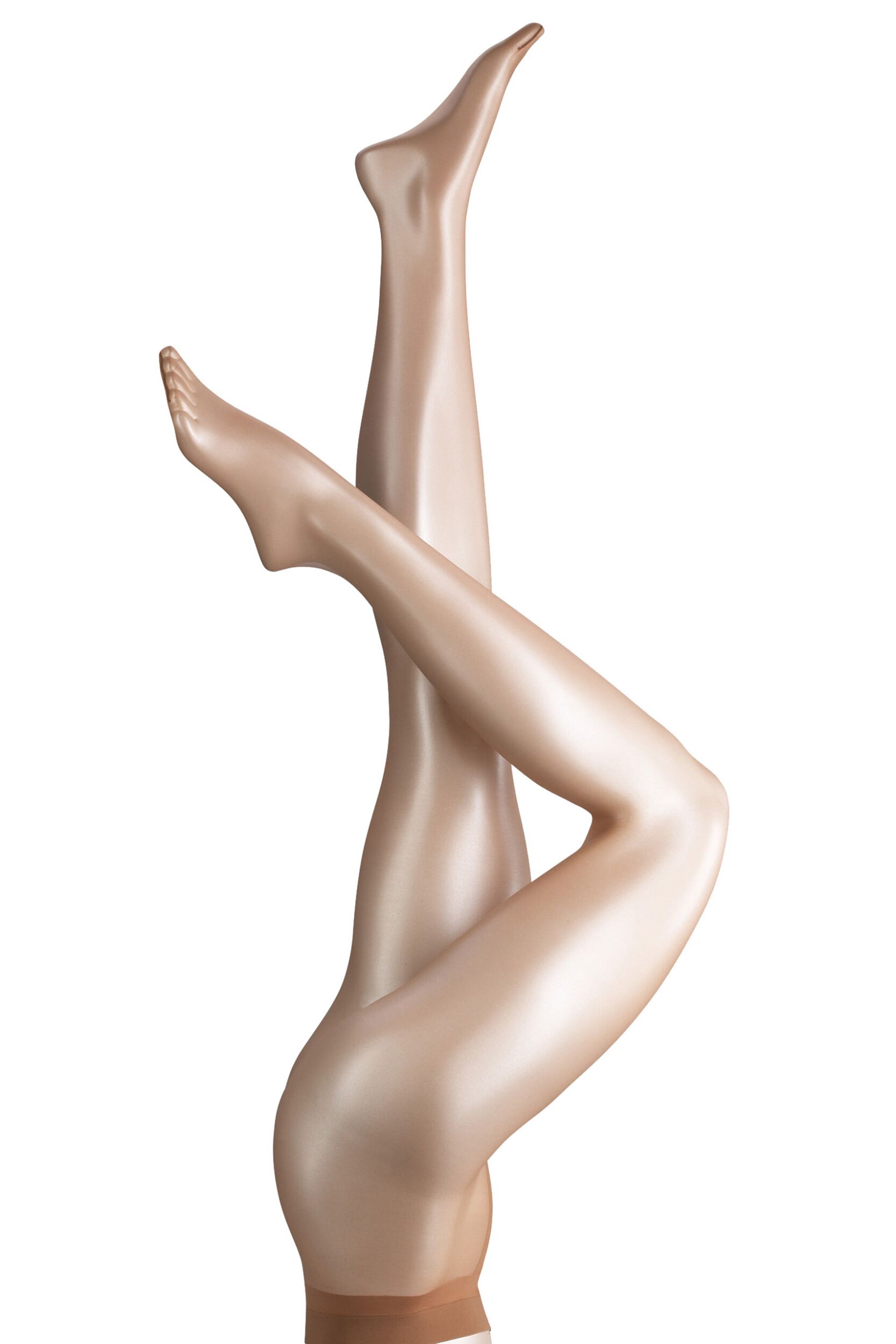 1 Pair Sun Shelina 12 Denier Ultra Transparent Tights With Shimmer Ladies Extra Large - Falke