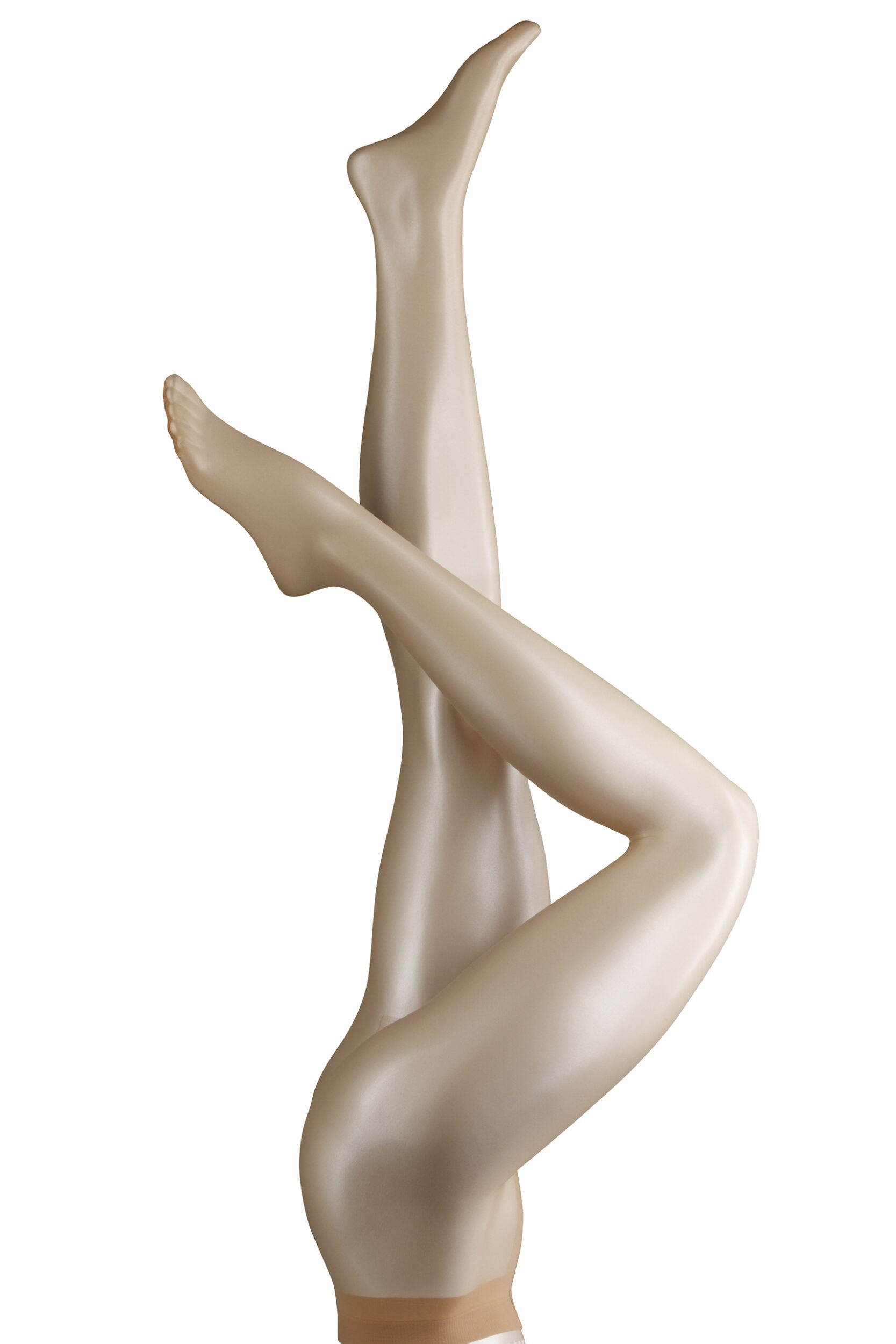 1 Pair Golden Shelina 12 Denier Ultra Transparent Tights With Shimmer Ladies Medium - Falke