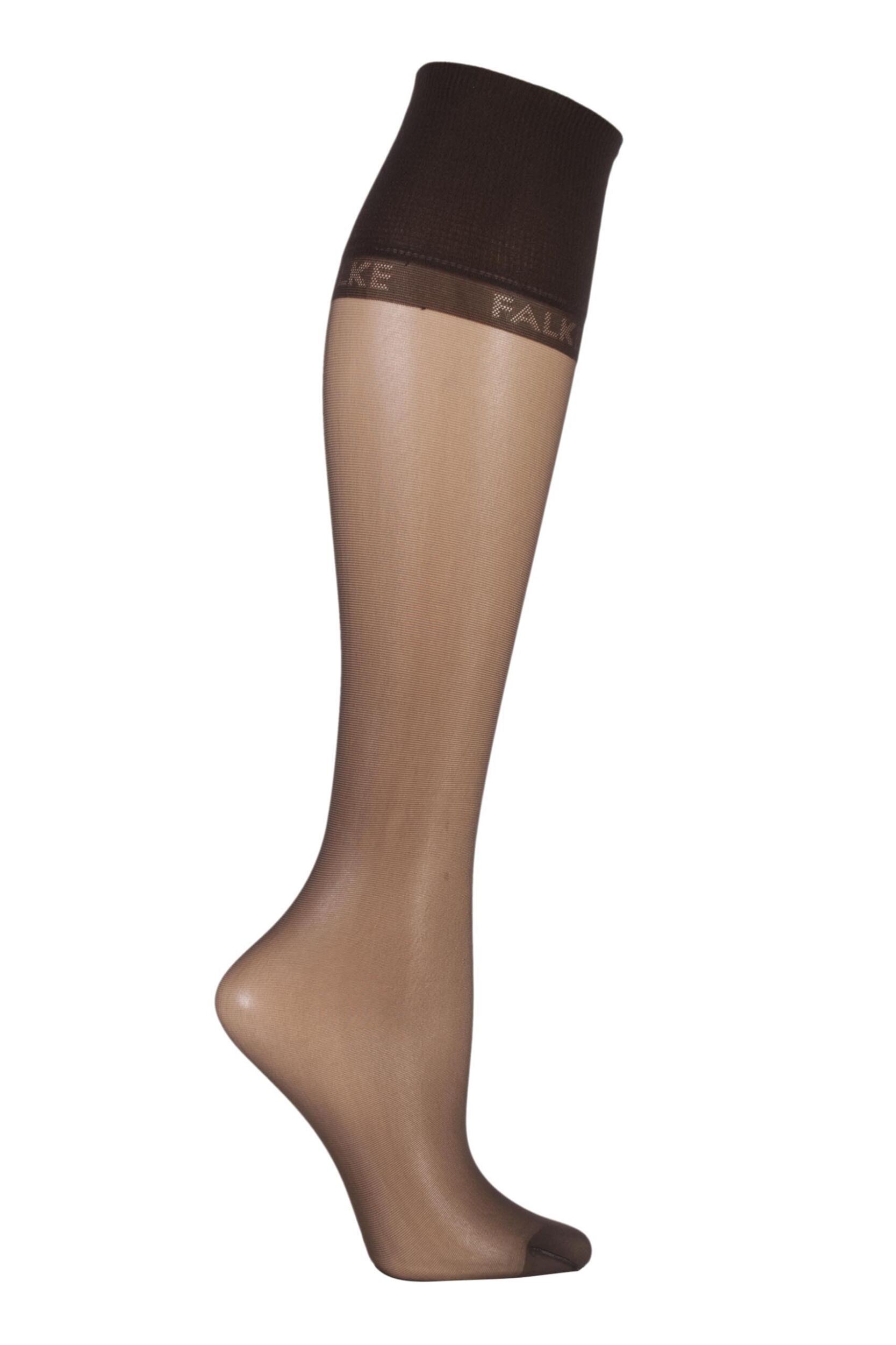 1 Pair Brenda Pure Matt 20 Knee Highs With Sensitive Top Ladies 5.5-8 Ladies - Falke