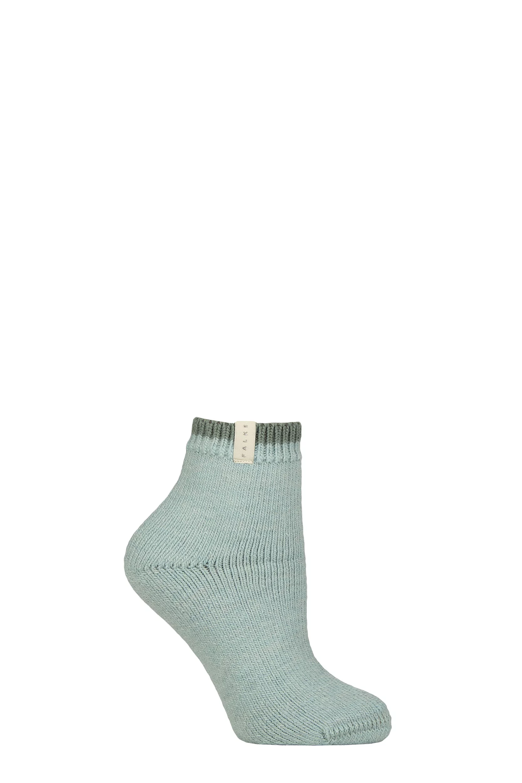 Women's 1 Pair Falke Cosy Plush Wool and Alpaca Socks Green 2.5-5 Women'