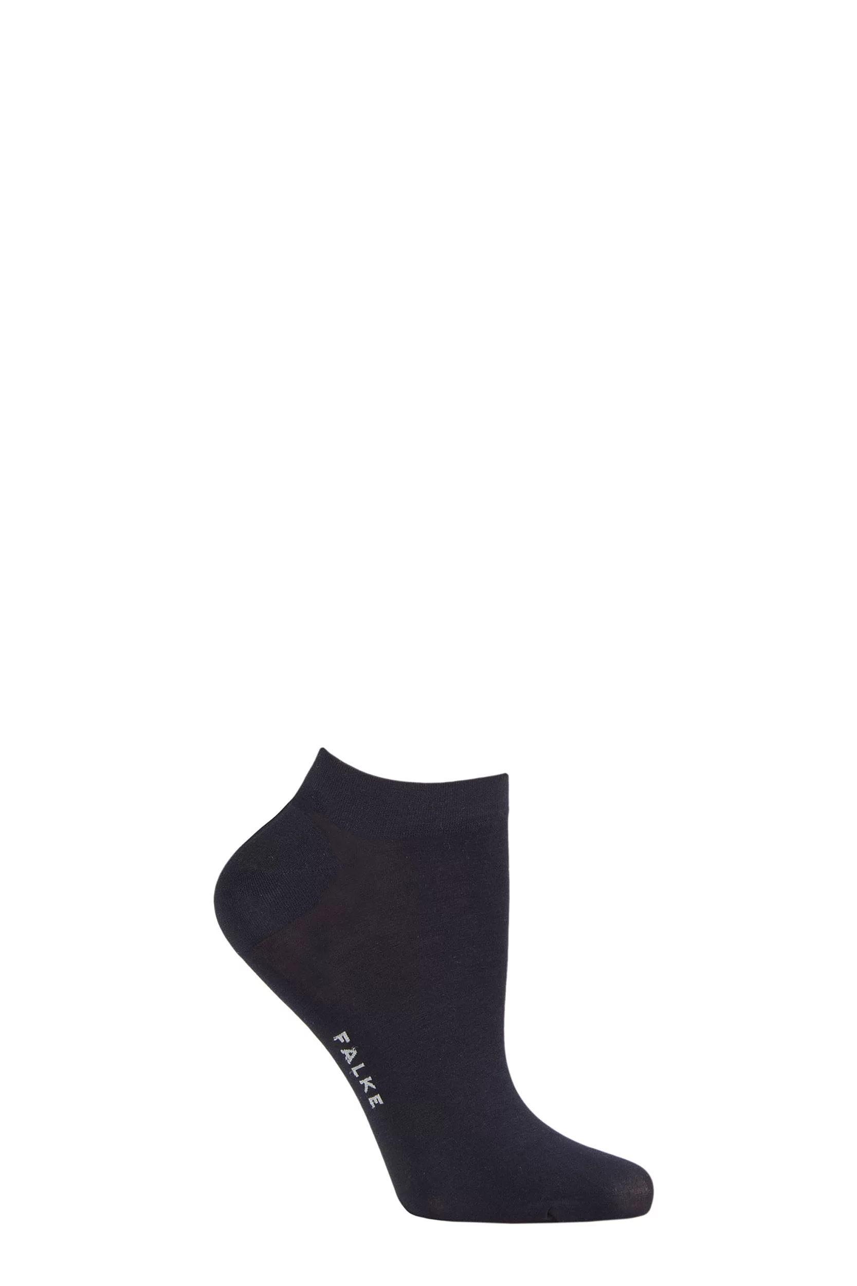 Women's 1 Pair Falke Fine Softness Modal Trainer Socks Dark Navy 5.5-8 Ladies