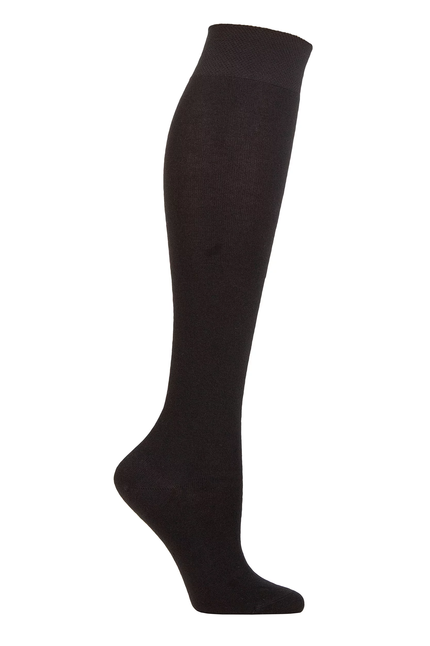 Women's 1 Pair Falke No 1 85% Cashmere Knee High Socks Black 7-8 Ladies