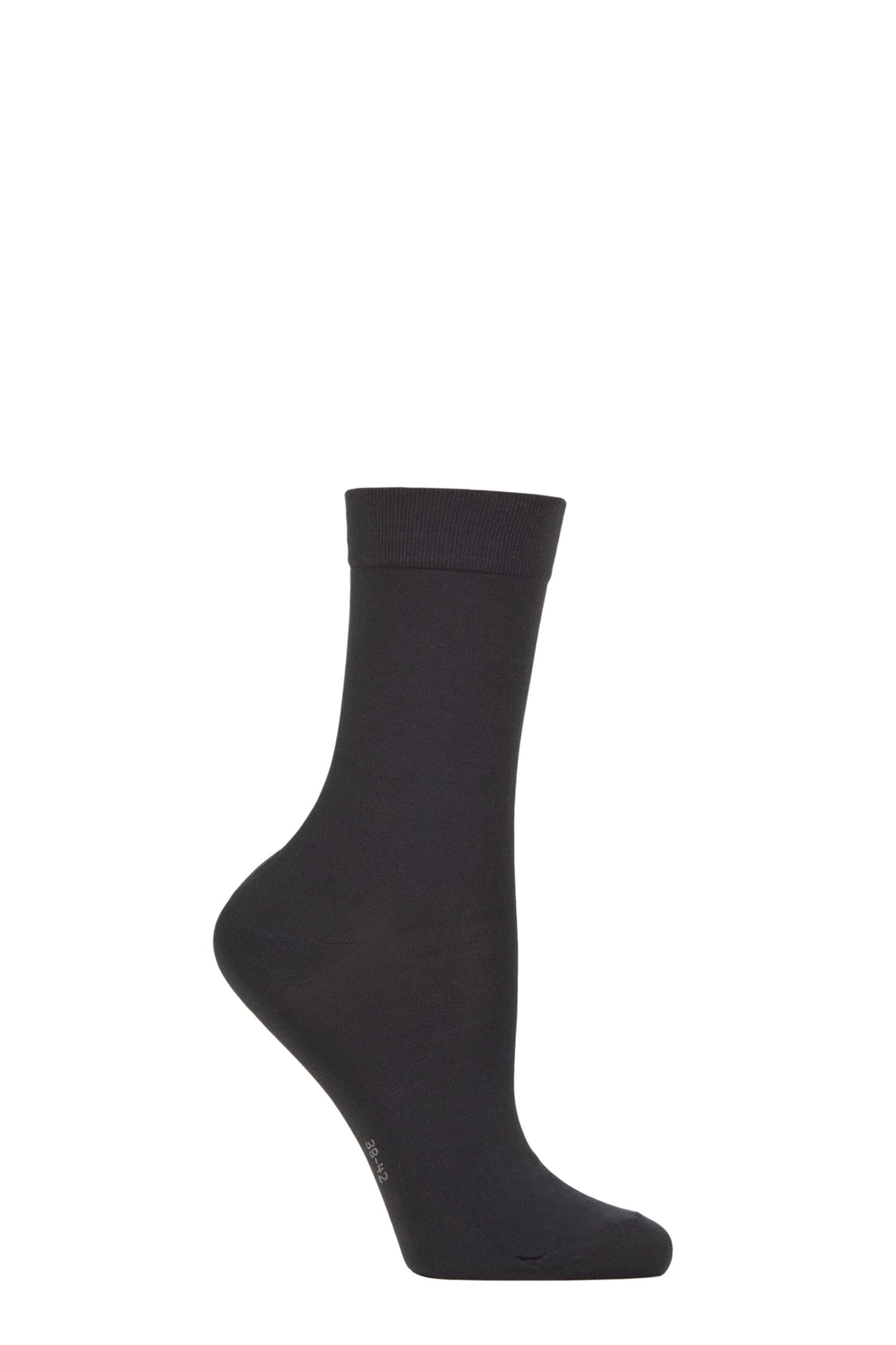 Women's 1 Pair Falke Cotton Touch Anklet Socks Graphite 39-42