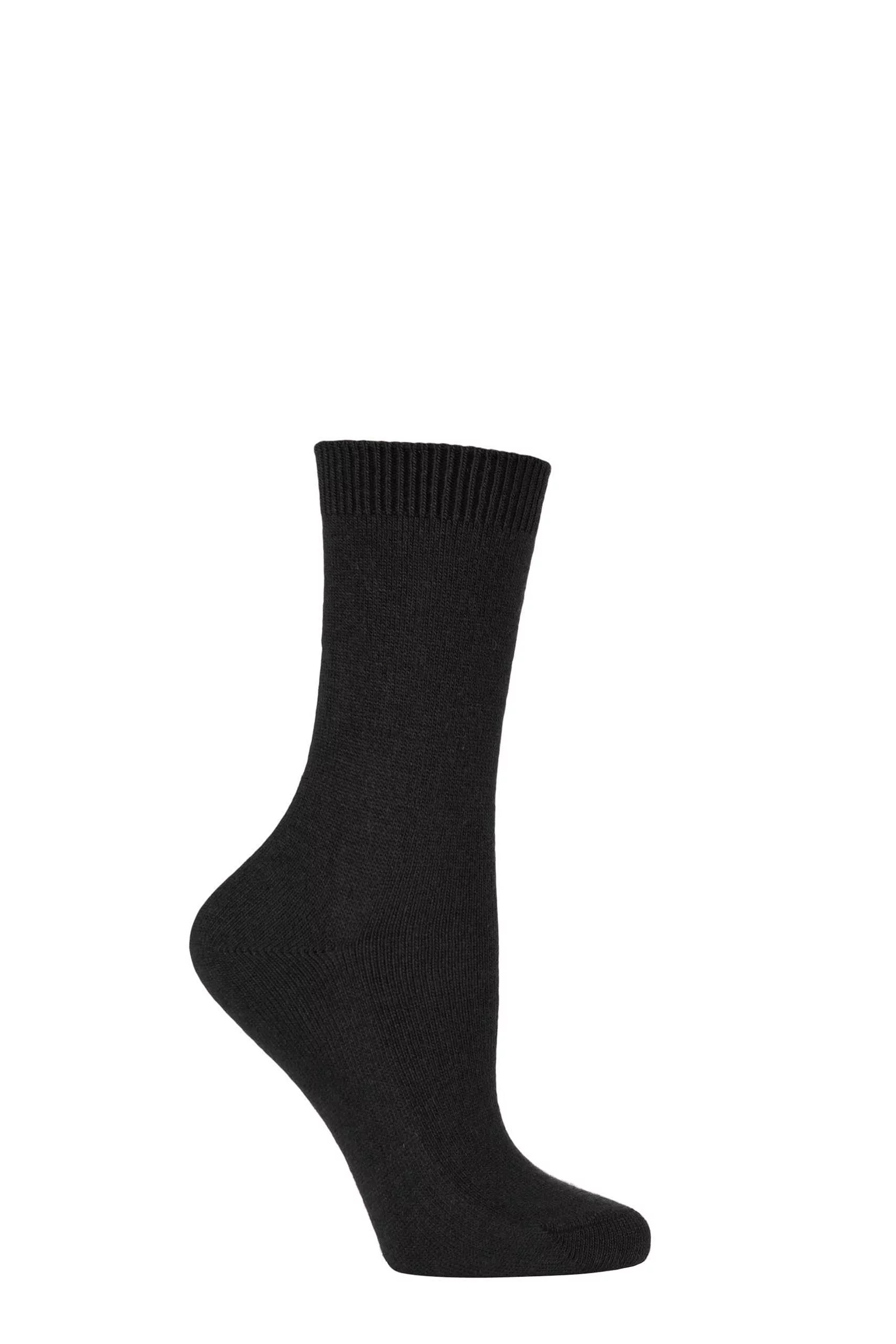 1 Pair Black Cosy Wool and Cashmere Socks Ladies 2.5-5 Ladies - Falke