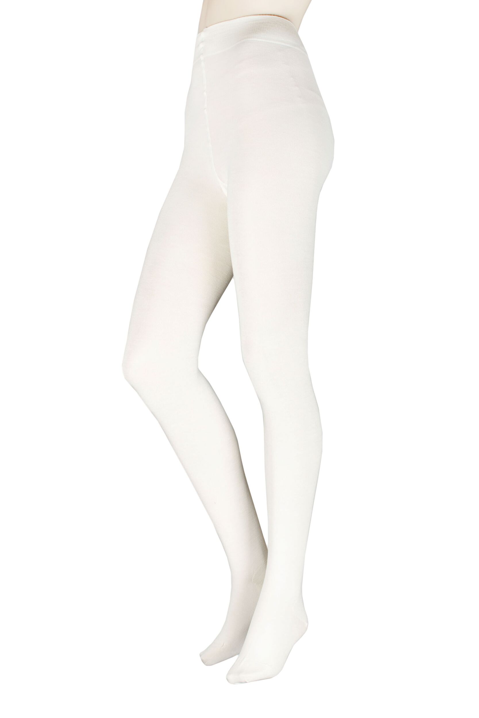 Women's 1 Pair Falke Soft Merino Wool Tights Off-White 36-38