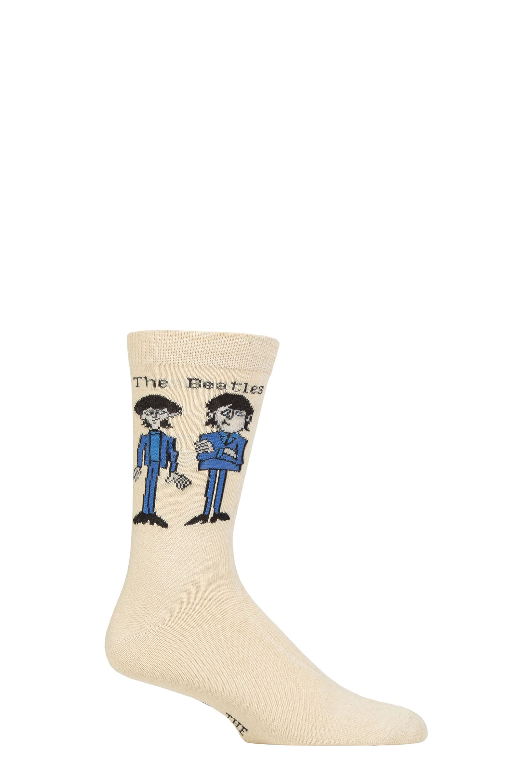 SOCKSHOP Music Collection 1 Pair The Beatles Cotton Socks Cartoon Standing 4-7 Unisex