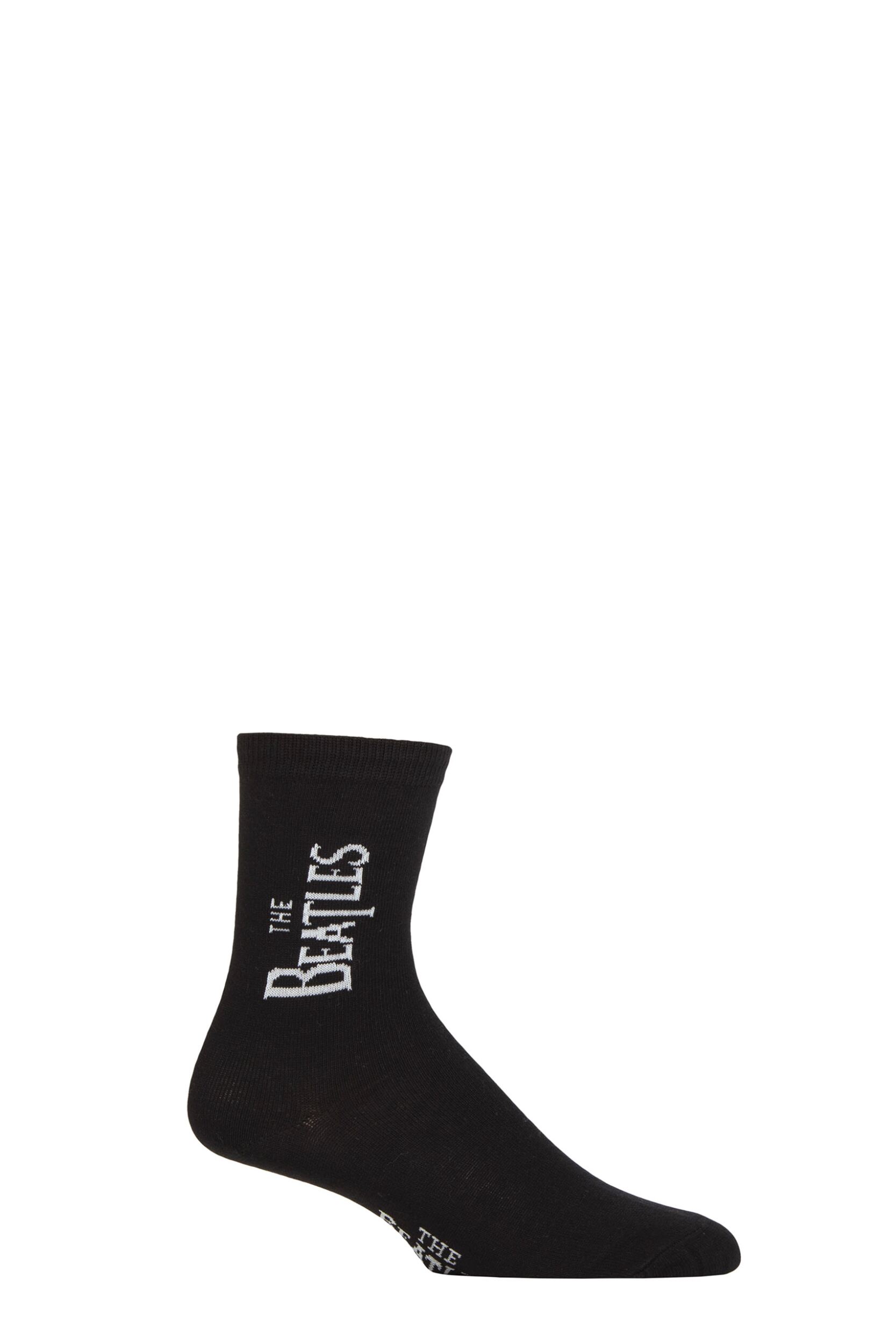 SOCKSHOP Music Collection 1 Pair The Beatles Cotton Socks Logo 4-7 Unisex