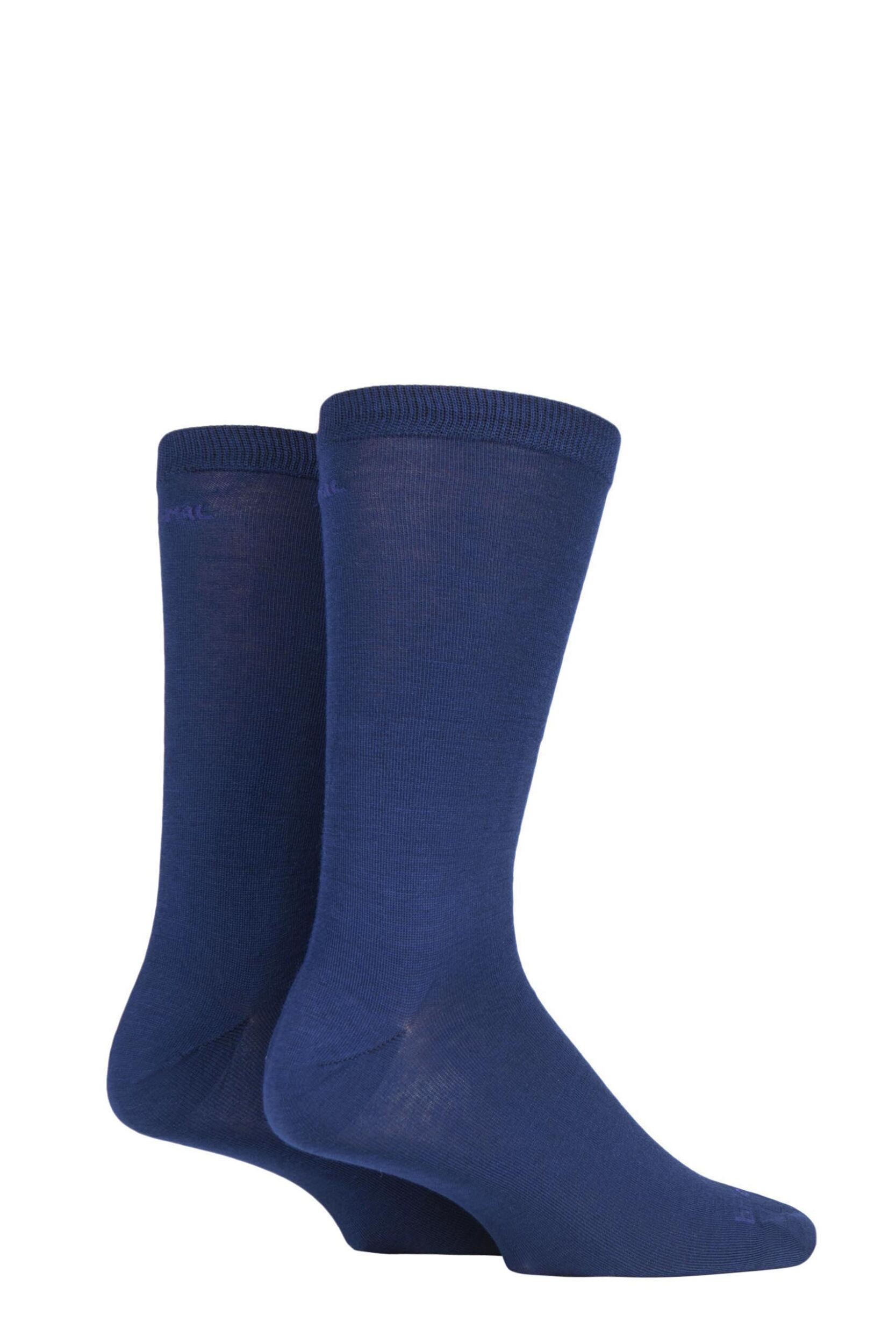 2 Pair Navy Thermal Liners For Extra Warmth And Dryness Next To Skin Unisex 3-5.5 Unisex - Bridgedale