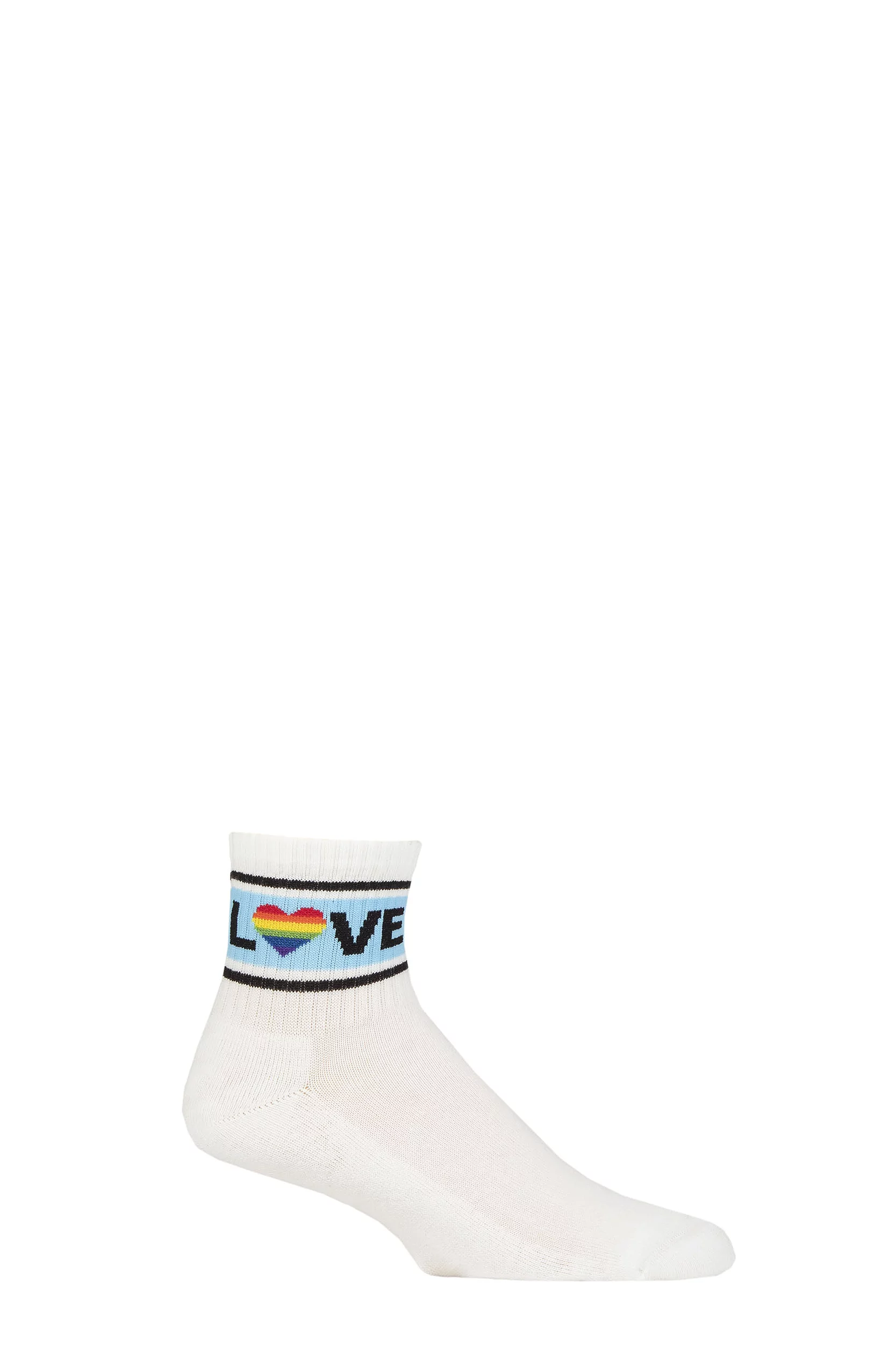 Gumball Poodle 1 Pair Love Cotton Gym Socks Multi