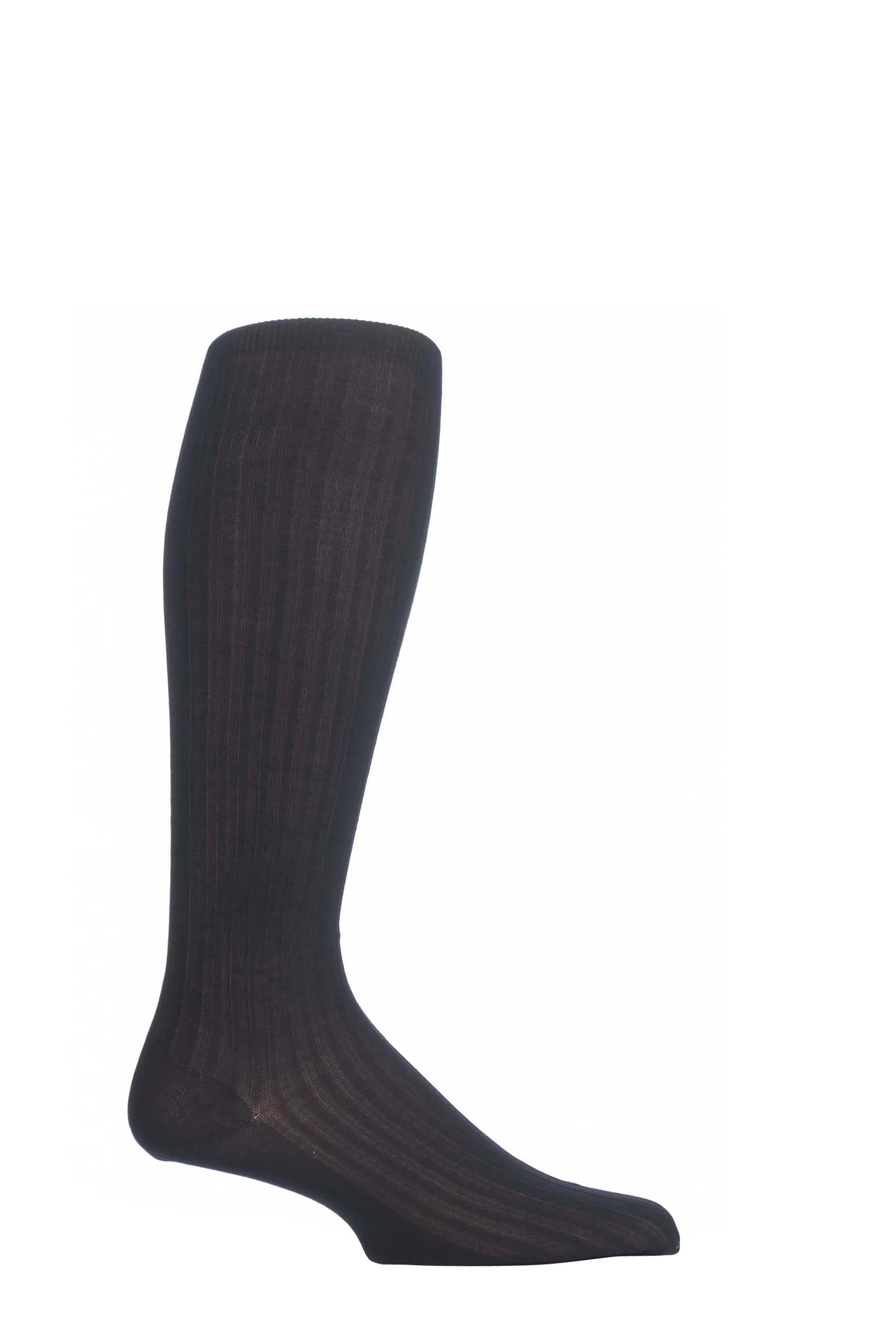 1 Pair Navy Merino Wool Rib Knee High Socks Men's 12.5-14 Mens - Pantherella