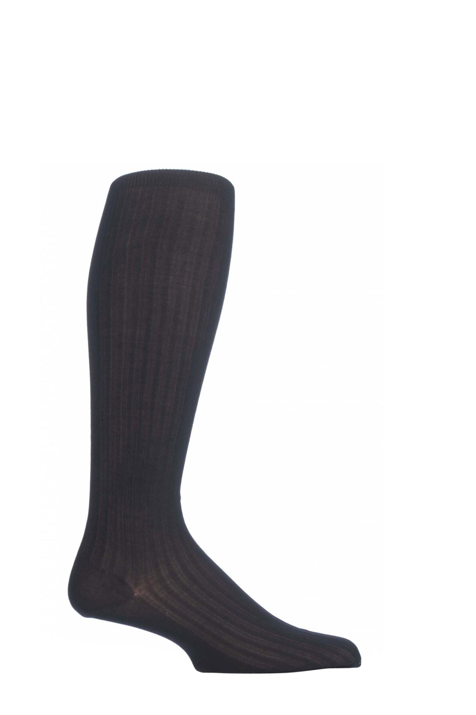 1 Pair Navy Merino Wool Rib Knee High Socks Men's 7.5-9.5 Mens - Pantherella