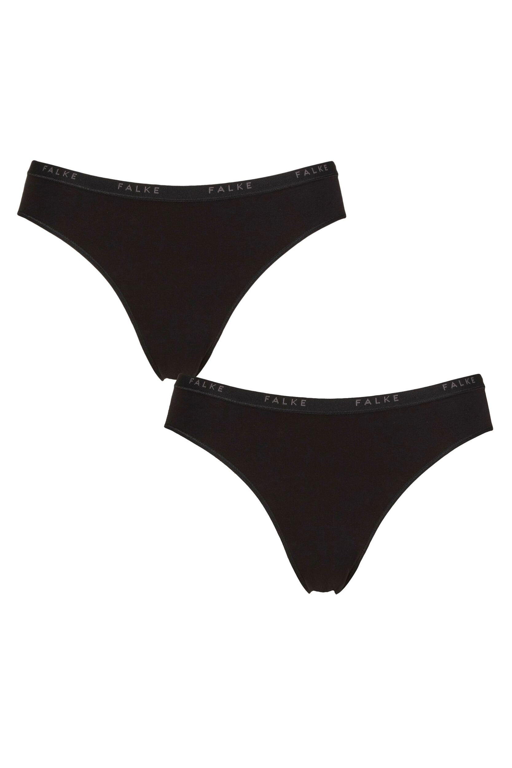 Women’s 2 Pack Falke Daily Comfort Cotton Briefs Black Small