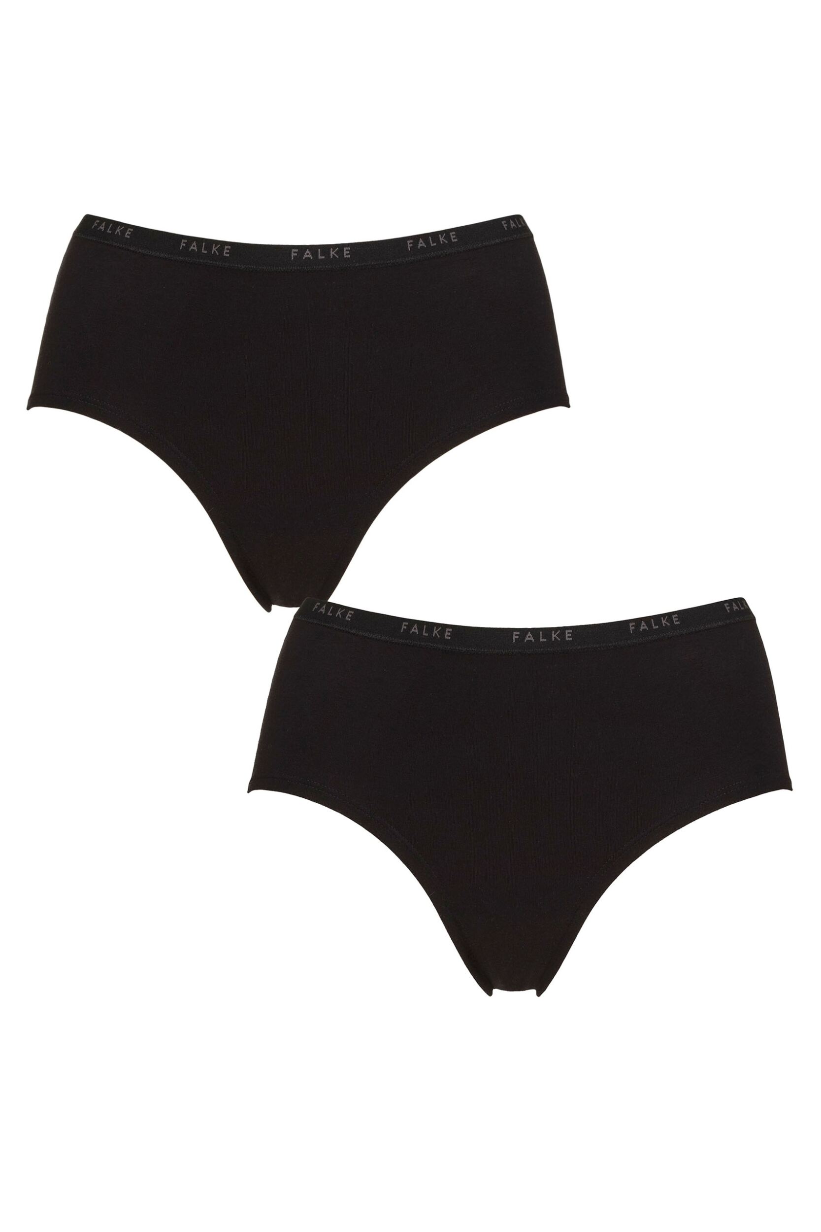 Image of Women's 2 Pack Falke Daily Comfort Cotton Hipster Briefs Black L