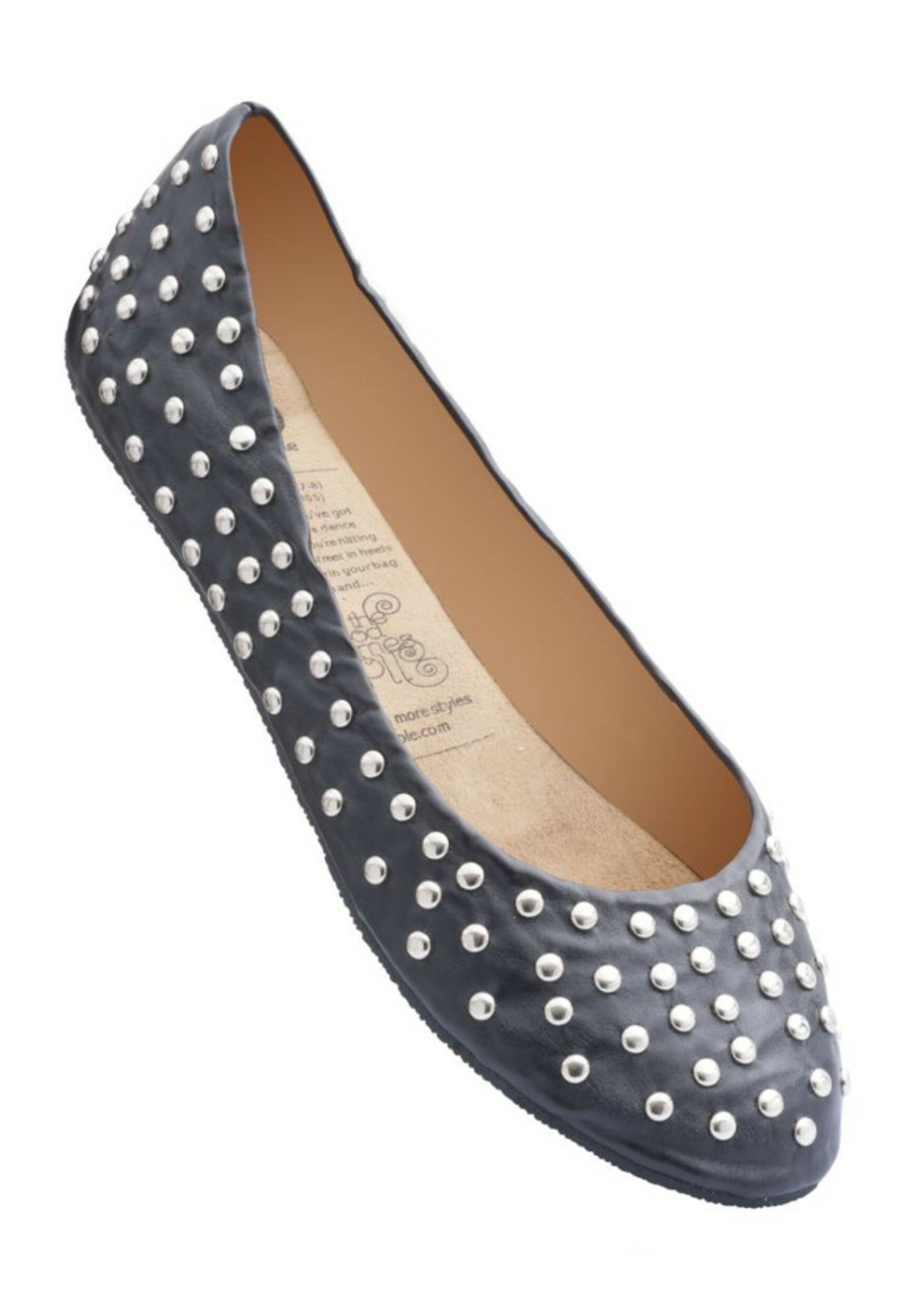 Image of 1 Pair Black Deluxe Range Rock and Rollasole Studded Shoes Ladies Medium (5-6) - Rollasole