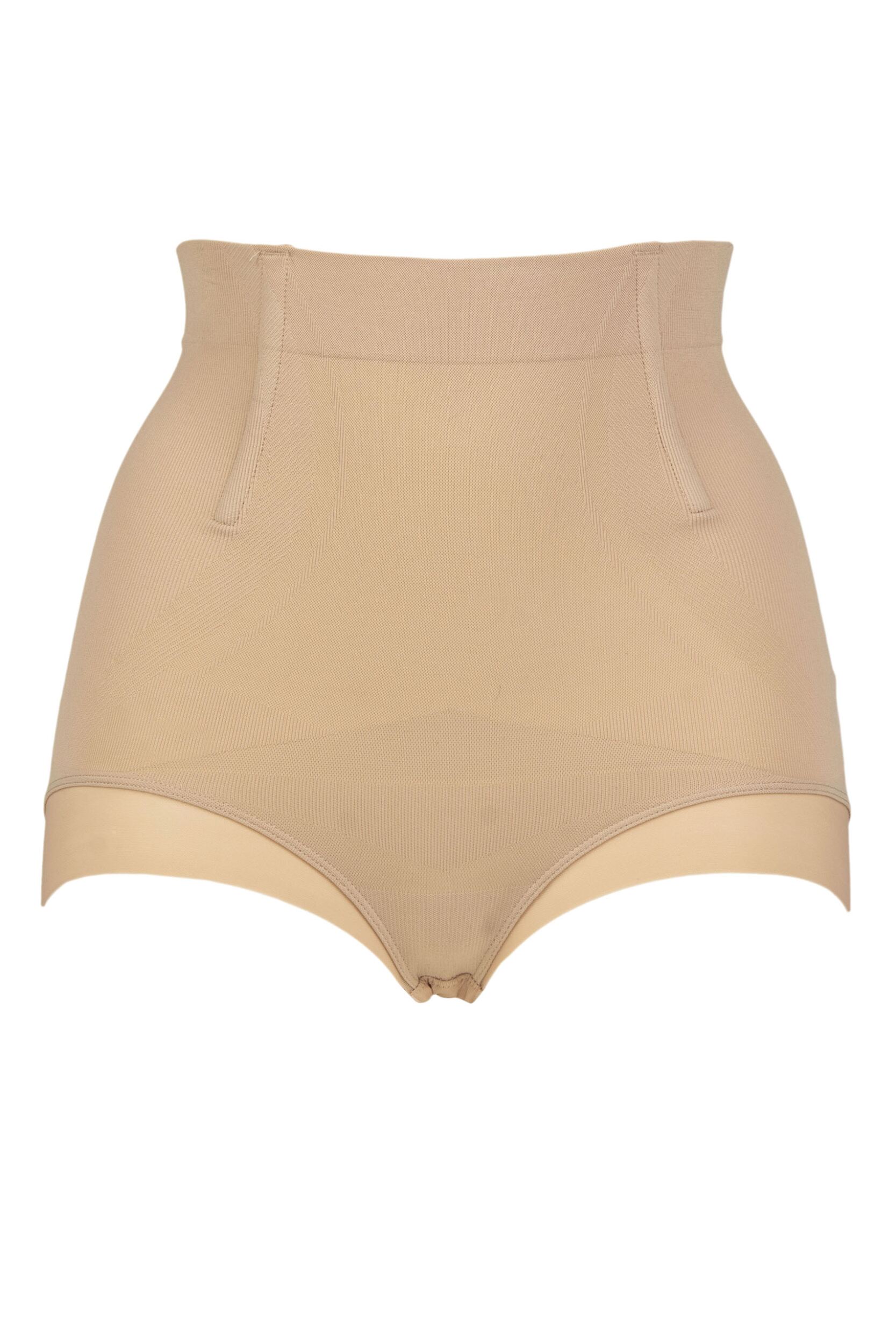 Women's 1 Pack Ambra  It's a Cinch Hi Waisted Brief Underwear Rose Beige UK 12-14