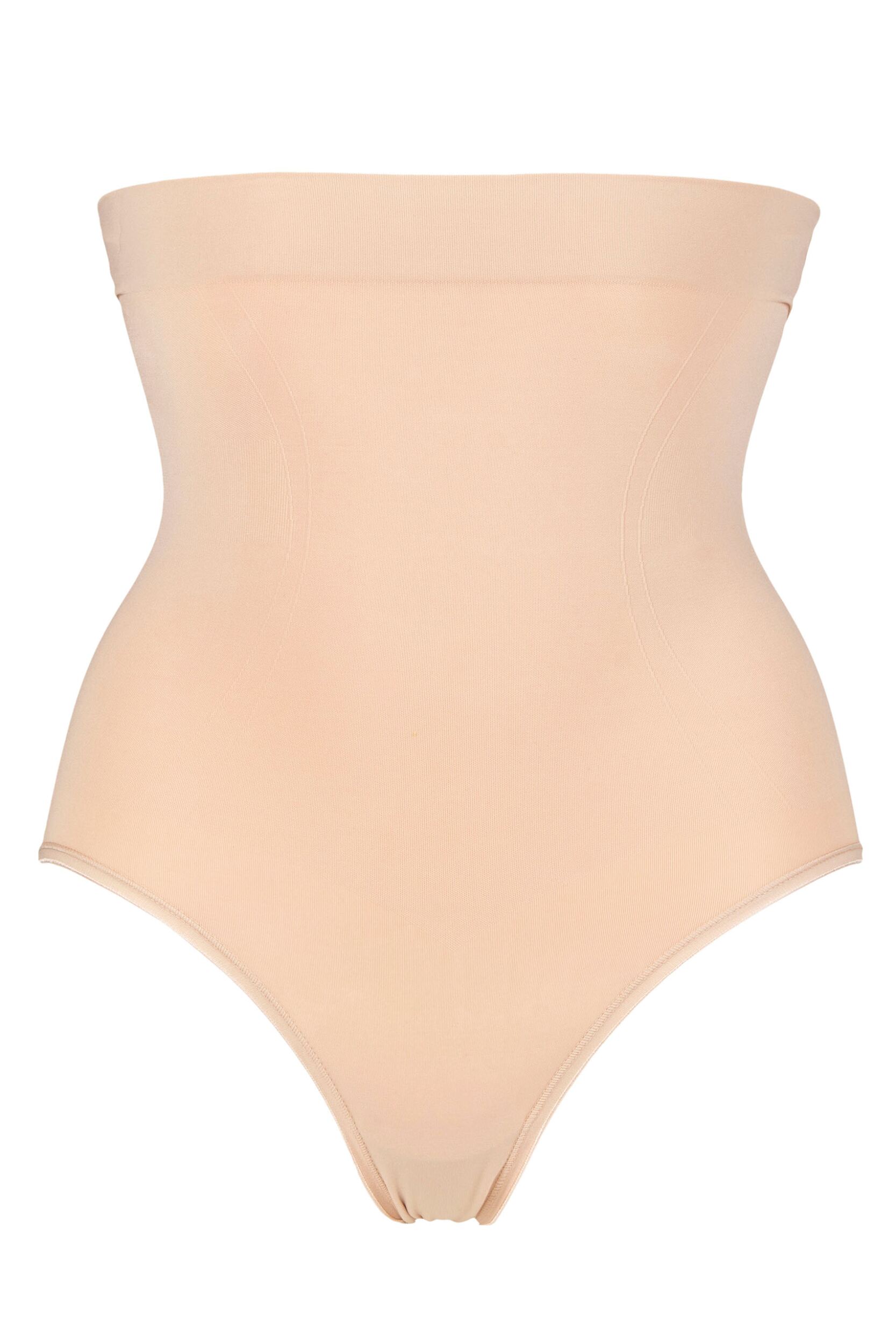 Women's 1 Pack Ambra Powerlite Hi Waisted Brief Rose Beige UK 14-16