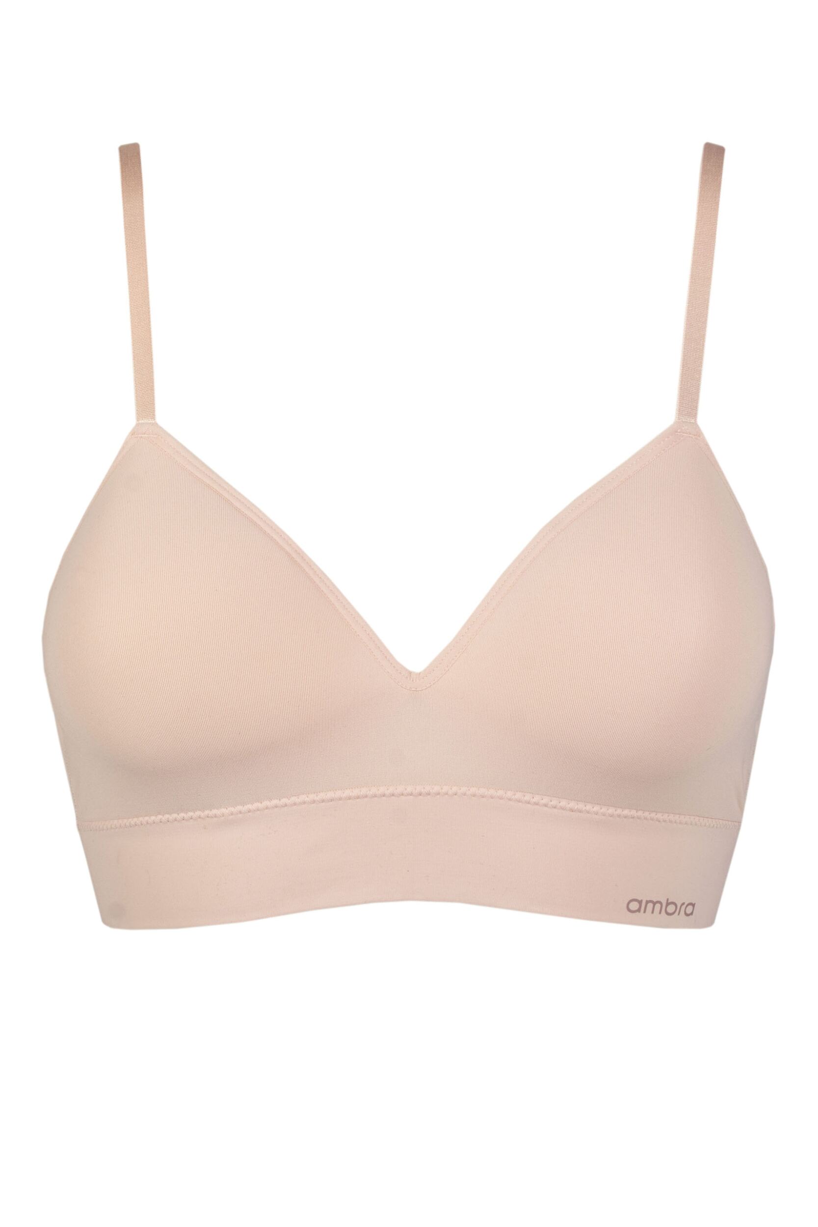 Women's 1 Pack Ambra Bondi Bare Longline Bra Pink UK 12-14