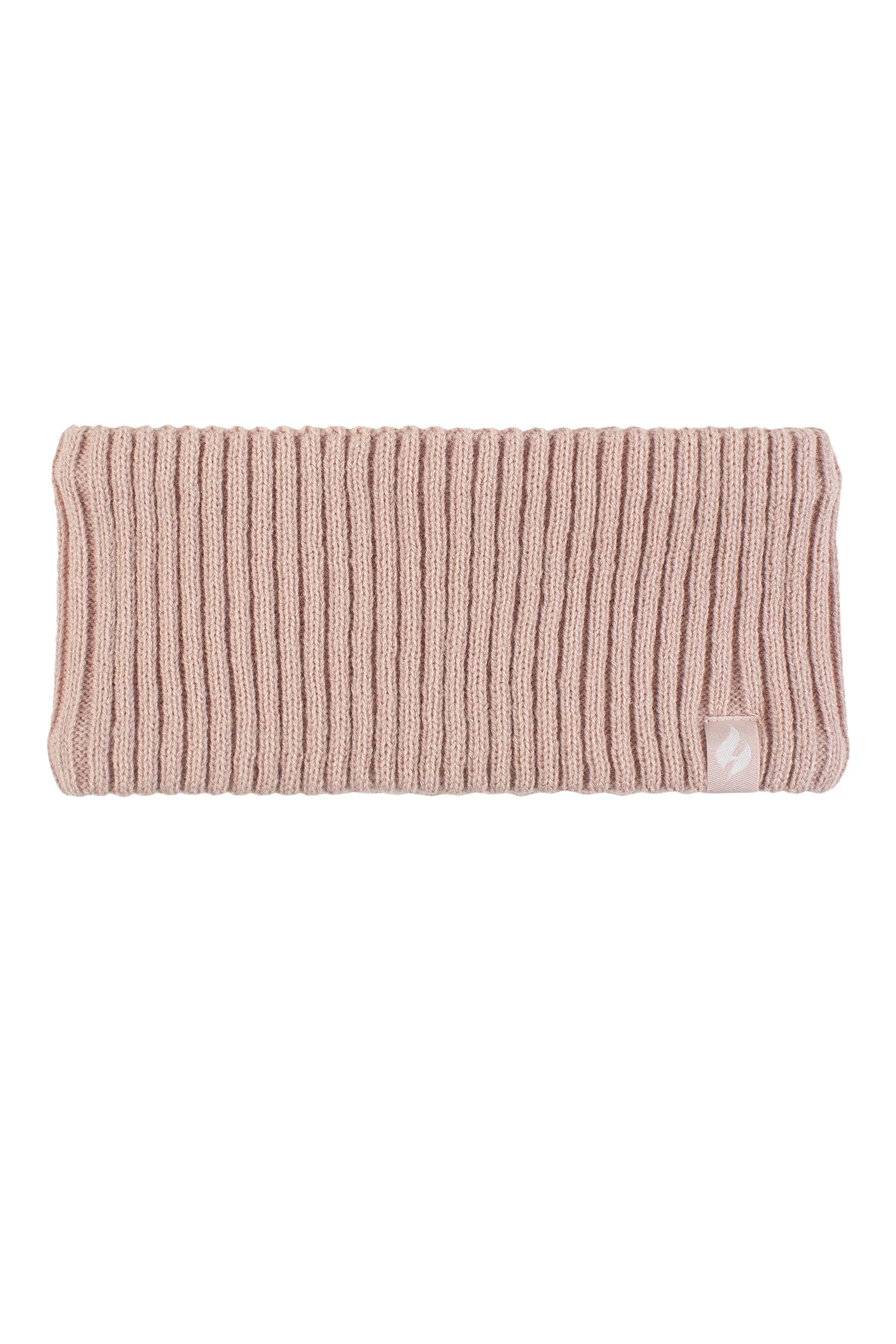 Women's 1 Pack SOCKSHOP Heat Holders Padova Ribbed Headband Dusky Pink