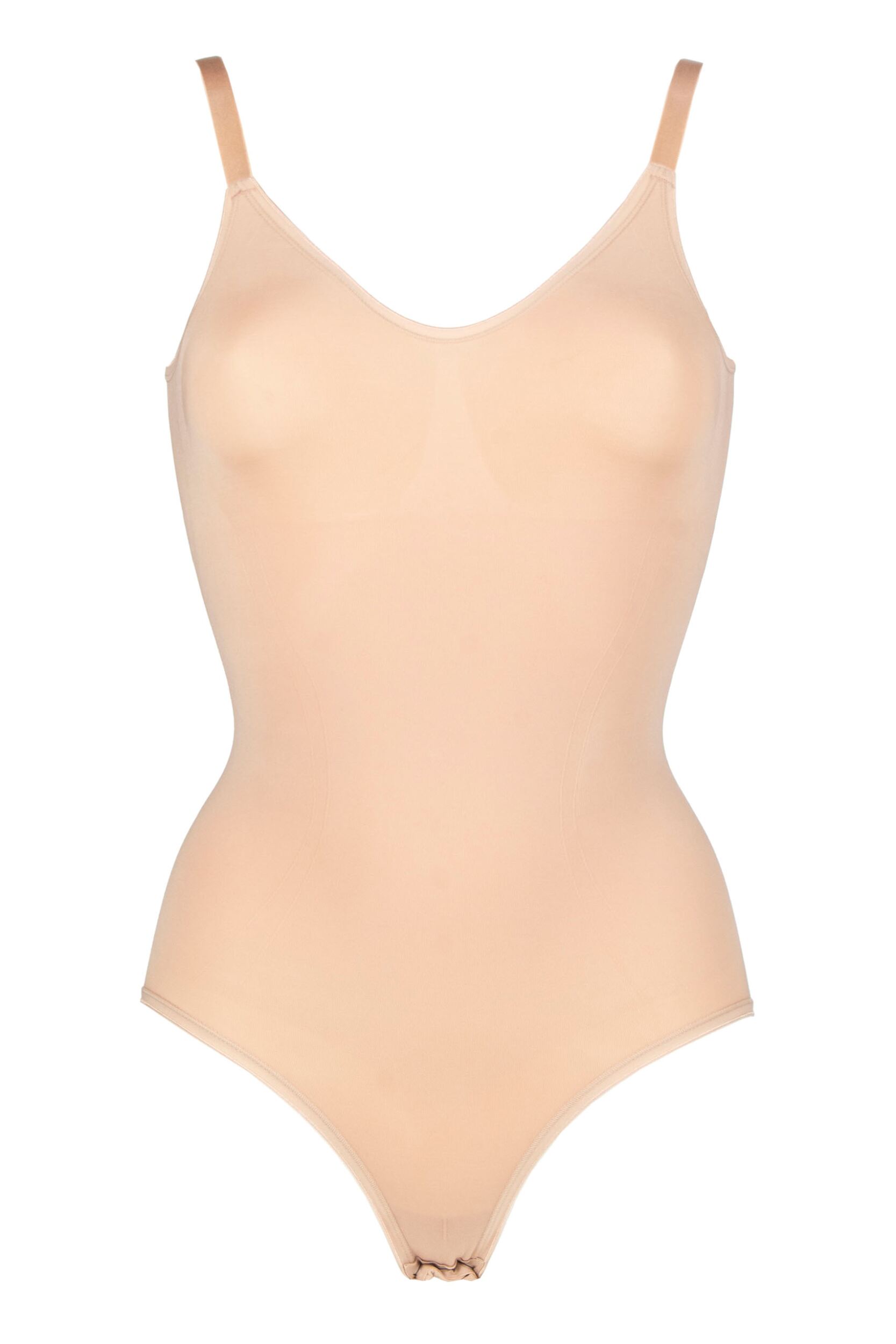 Women's 1 Pack Ambra Powerlite Bodysuit Rose Beige UK 14-16