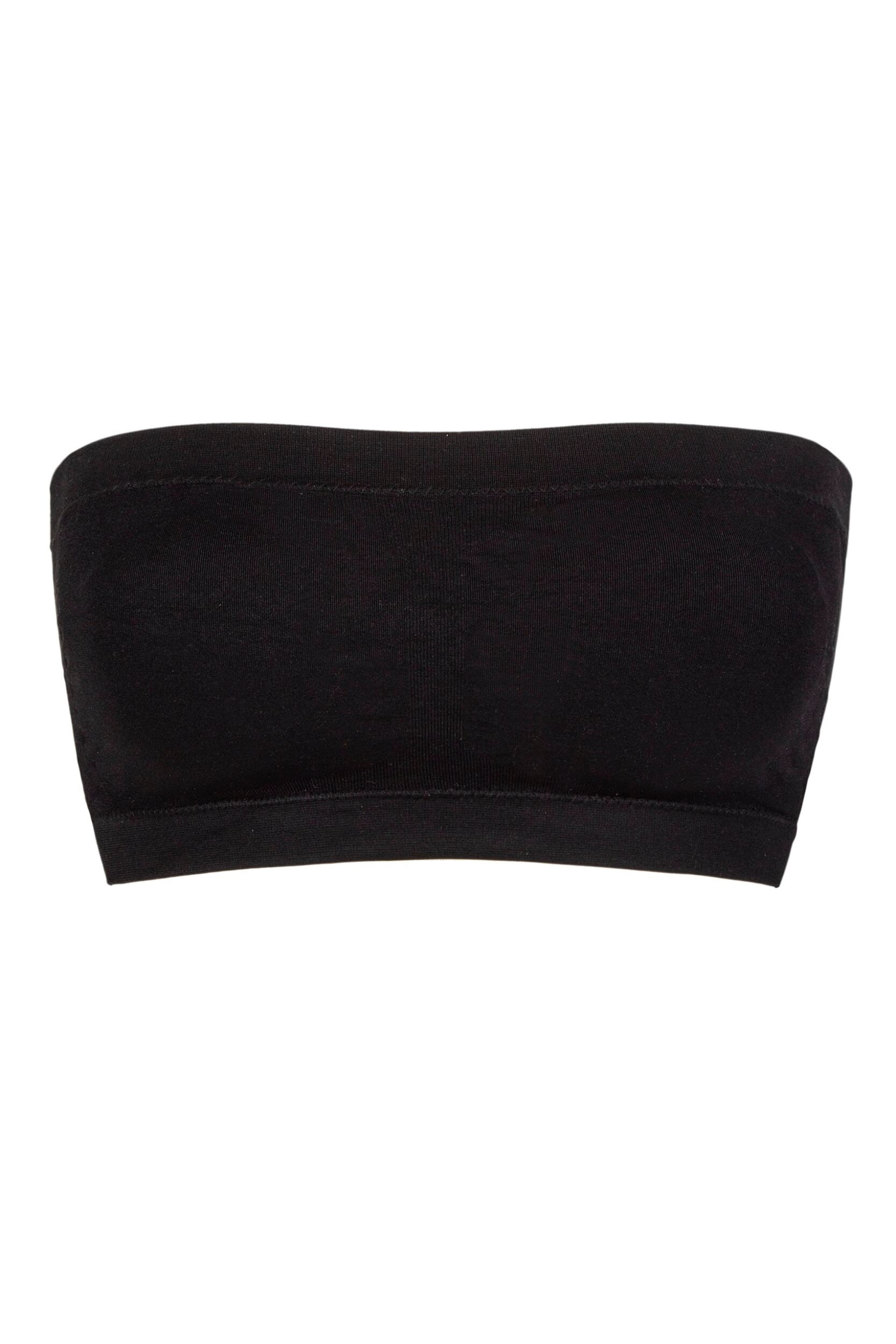 Women's 1 Pack Ambra Bare Essentials Bandeau Bra Black UK 16-18