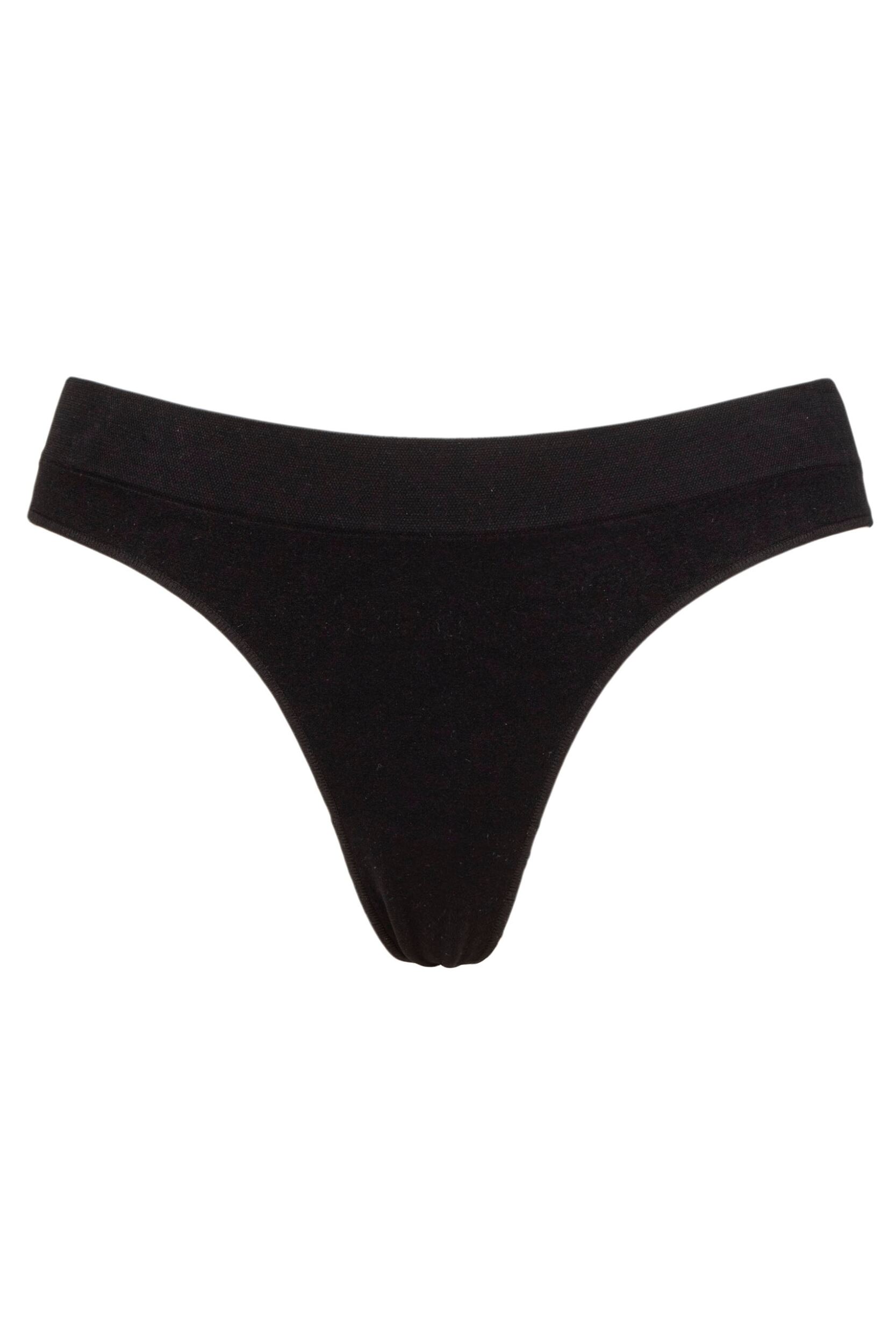 Women's 1 Pack Ambra Bare Essentials G String Underwear Black UK 10-12