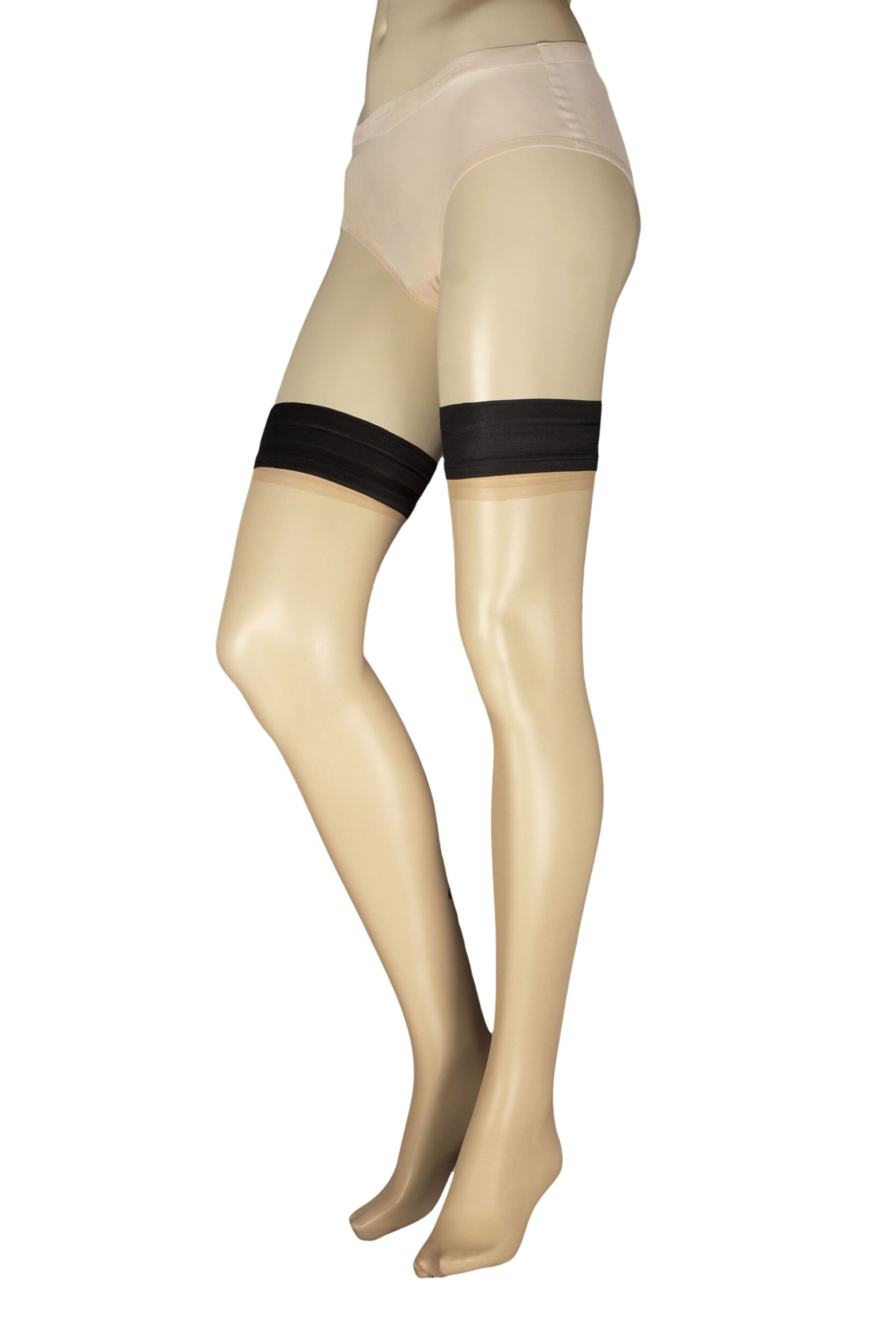 Women's 1 Pair Trasparenze Antares Love Backseam Hold Ups Cosmetic M/L