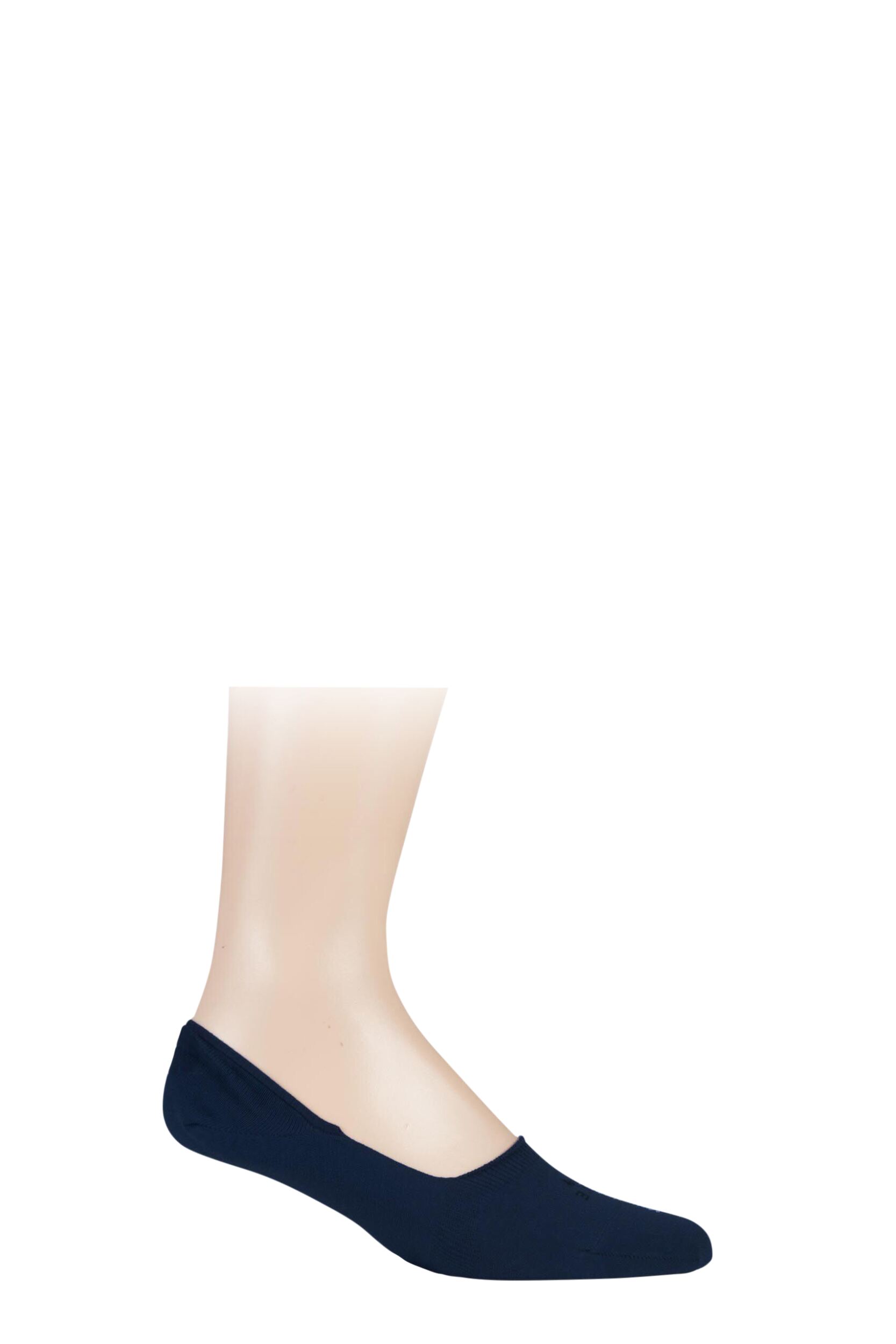 1 Pair Dark Navy Invisible Step Shoe Liners Men's 5.5-6.5 Mens - Falke